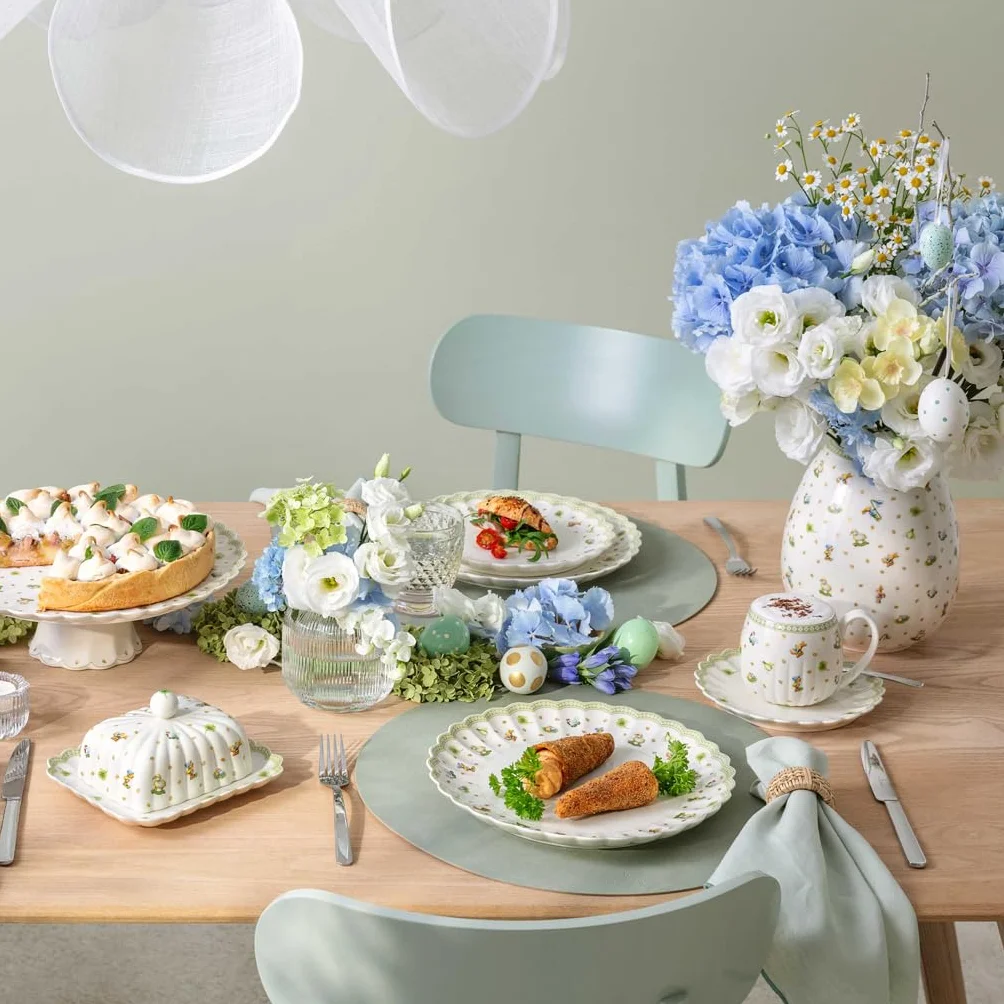 Villeroy & Boch Easter Delight zestaw 2 kubków z uchem porcelana Premium złote detale duże kubki do herbaty