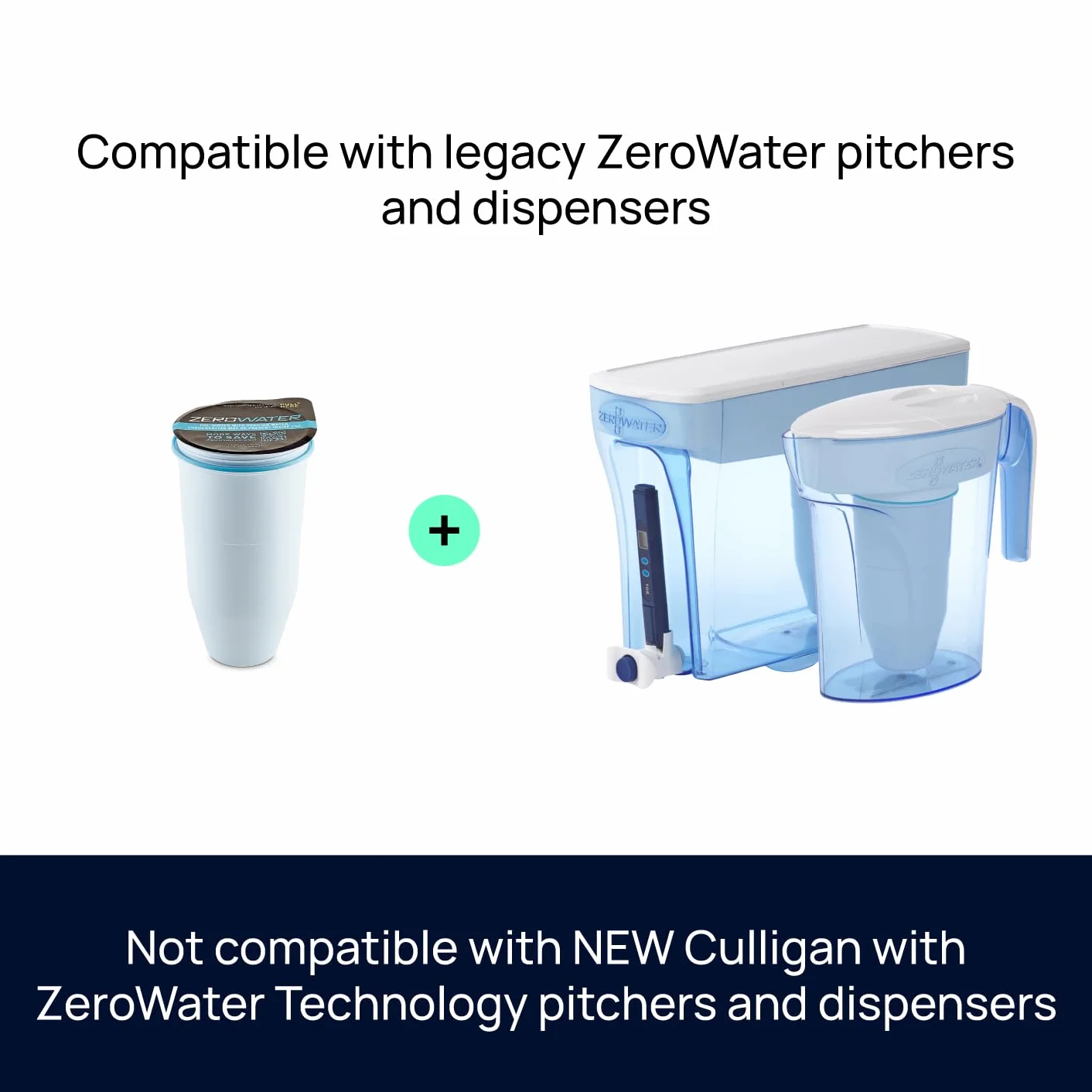 ZeroWater Wymienne wkłady filtrujące wodę, 6 sztuk, 5-stopniowy system filtracji