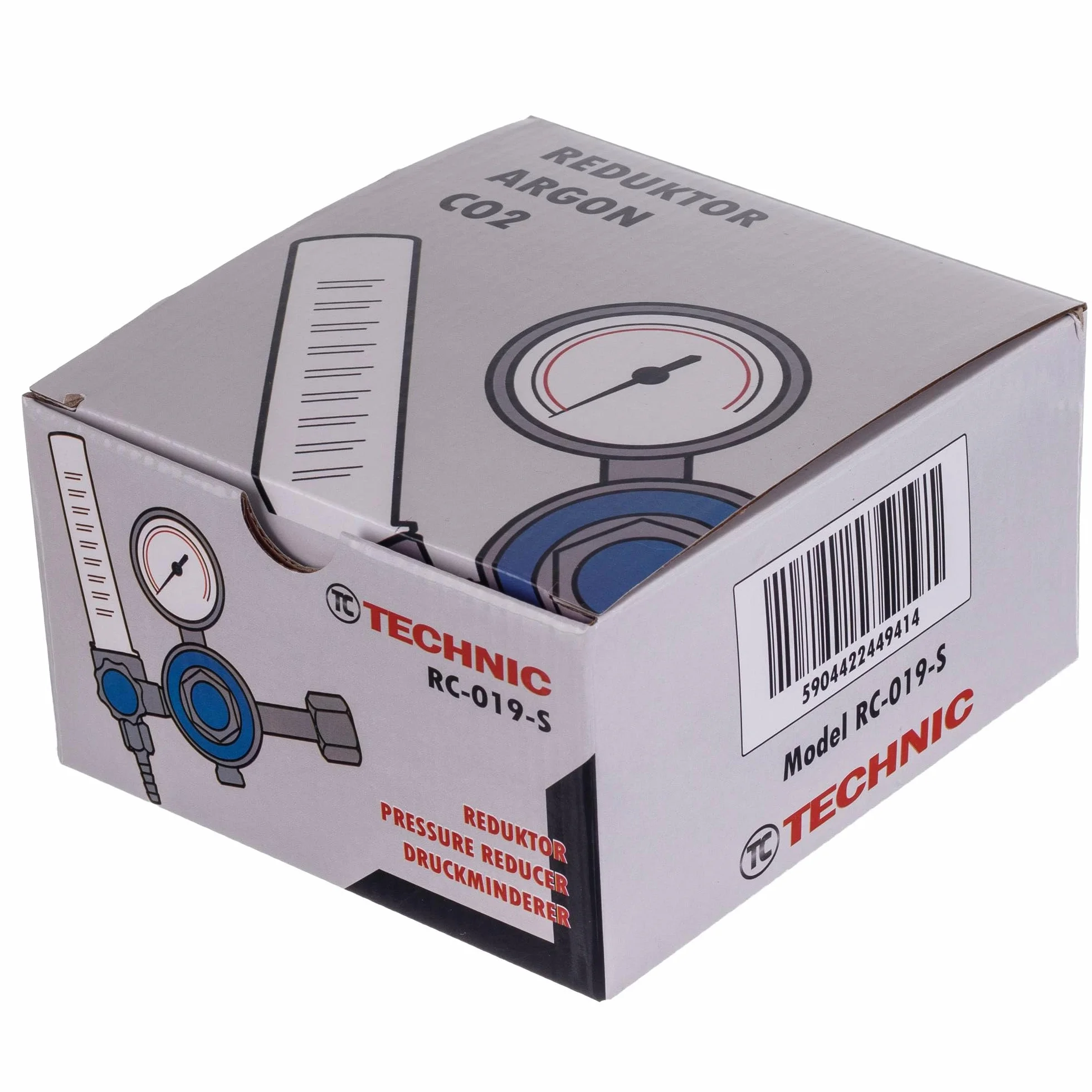 TC TECHNIC Professional Reduktor ciśnienia AI1053, do argonu, CO2, przepływomierz, MAG, spawanie TIG, WIG, wejście: 0-200 bar, wyjście: max. 3,5 bar