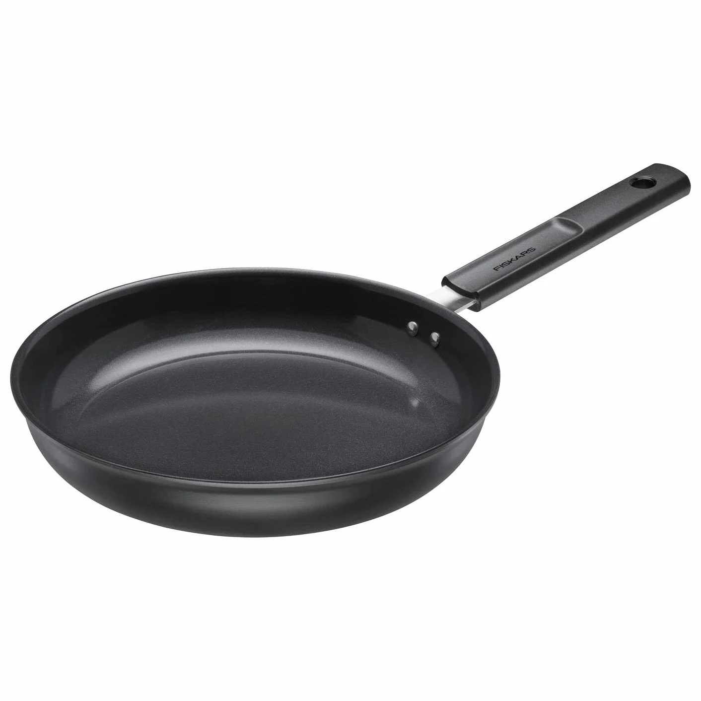 Fiskars Patelnia Hard Face 26 cm, nieprzywierająca, odporna na zarysowania, aluminium/plastik, czarna