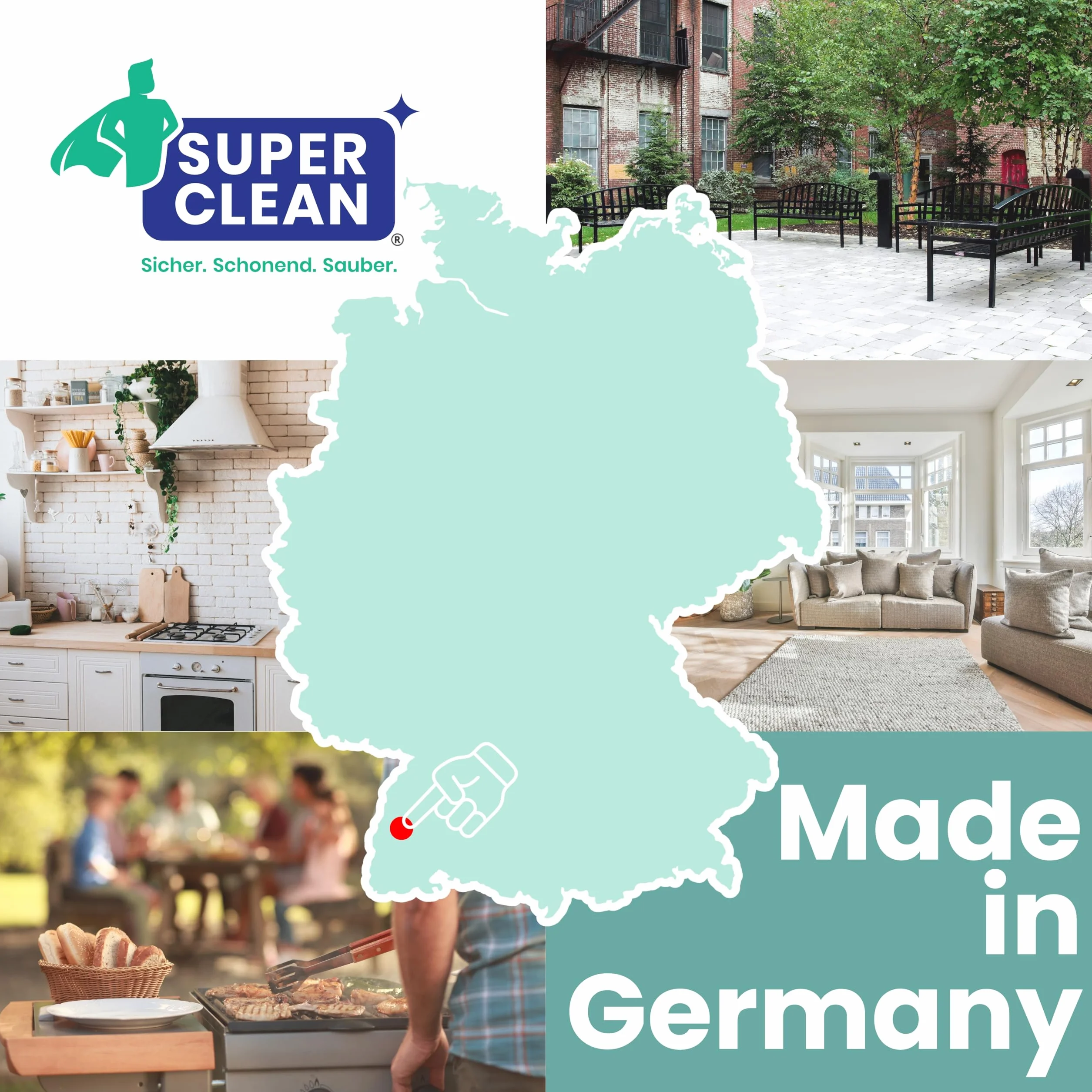 SUPER CLEAN 1L Uniwersalny Odkamieniacz Ekspres do kawy Płynny Do wszystkich maszyn 10 × odkamienianie