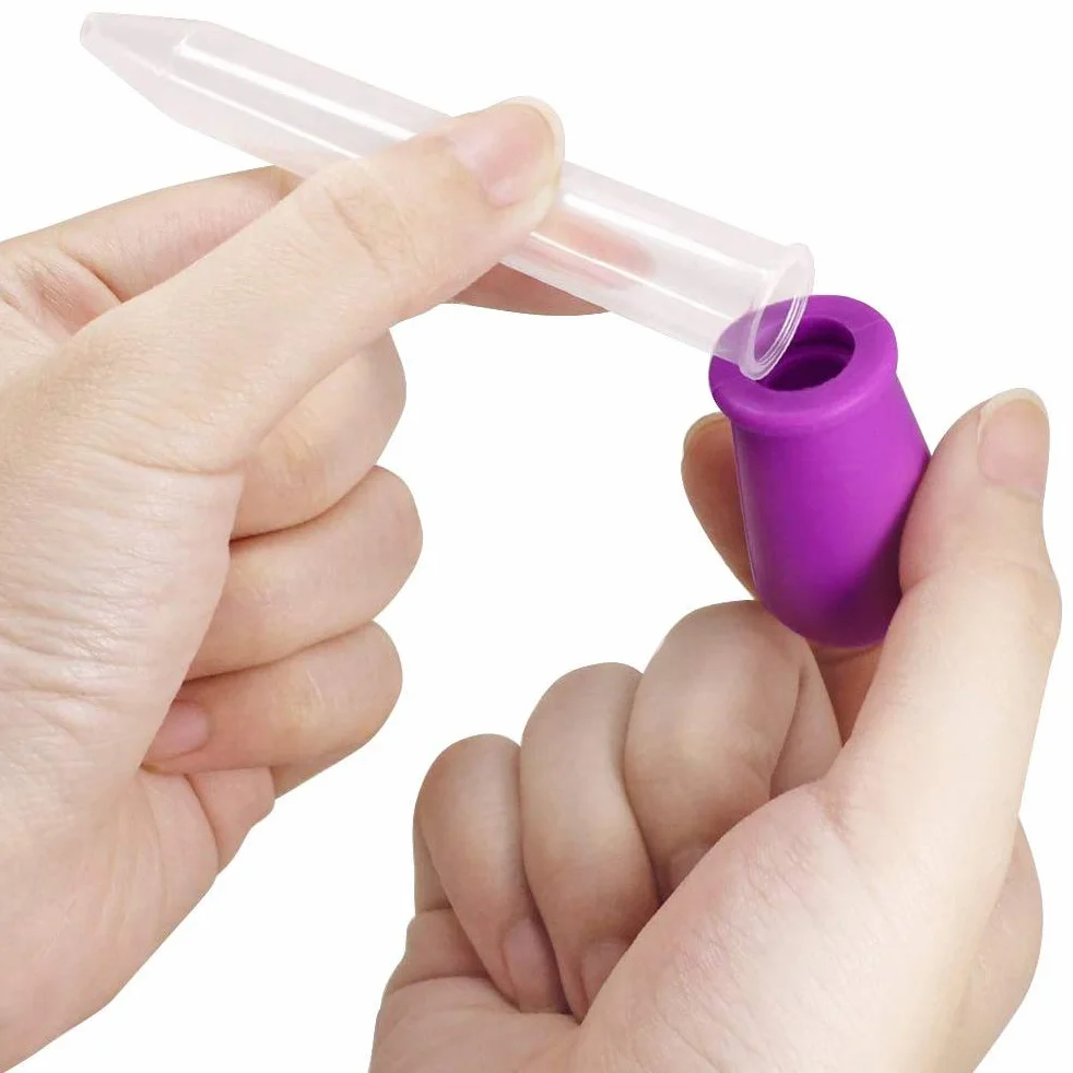 Kroplówka w płynie 5 ml 8 sztuk z silikonu i tworzywa sztucznego z łuską końcówka cebuli kroplomierz do oczu wielokolorowe