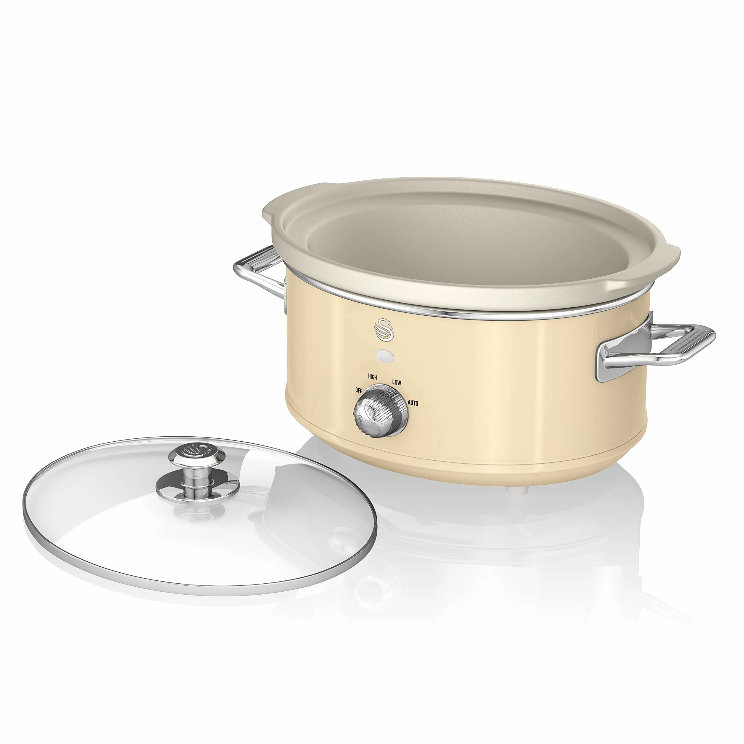 Swan Retro Wolny Garnek 3,5L Ceramika Nieprzywierająca PFOA PTFE 200W