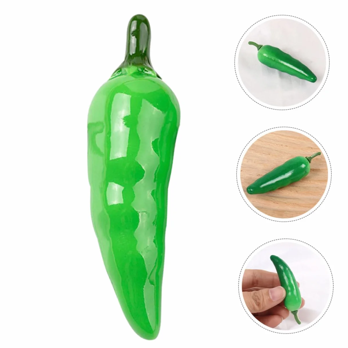 Toyvian 32 sztuki symulowanych warzyw, banana, papryka, sztuczne warzywa, realistyczna papryka, rekwizyty do zdjęć, mini chili, stół do jadalni, ornamenty, pianka