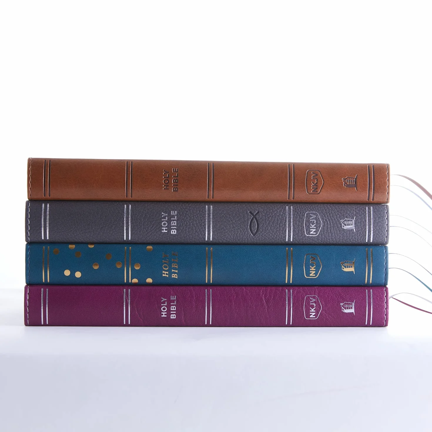 Nkjv, Thinline Bible Youth Edition, Leathersoft, Gray, Red Letter Edition, Comfort Print: Holy Bible, New King James Version