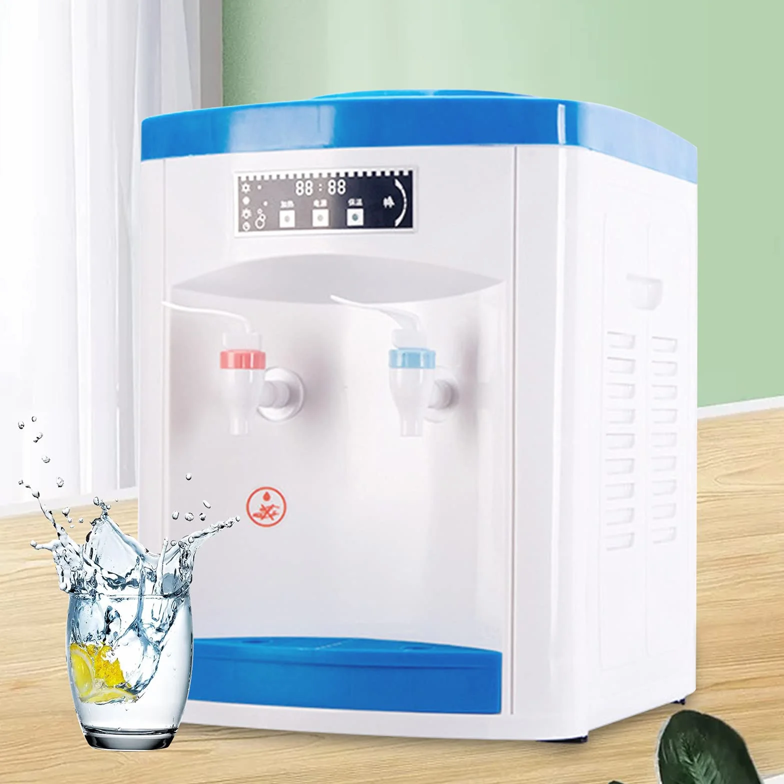550 W dystrybutor ciepłej i zimnej wody, natychmiastowy dozownik wody do ciepłej i schłodzonej wody, 4,5-18,9 l, szybkie nagrzewanie, łatwy do czyszczenia, nadaje się do użytku w biurze domu