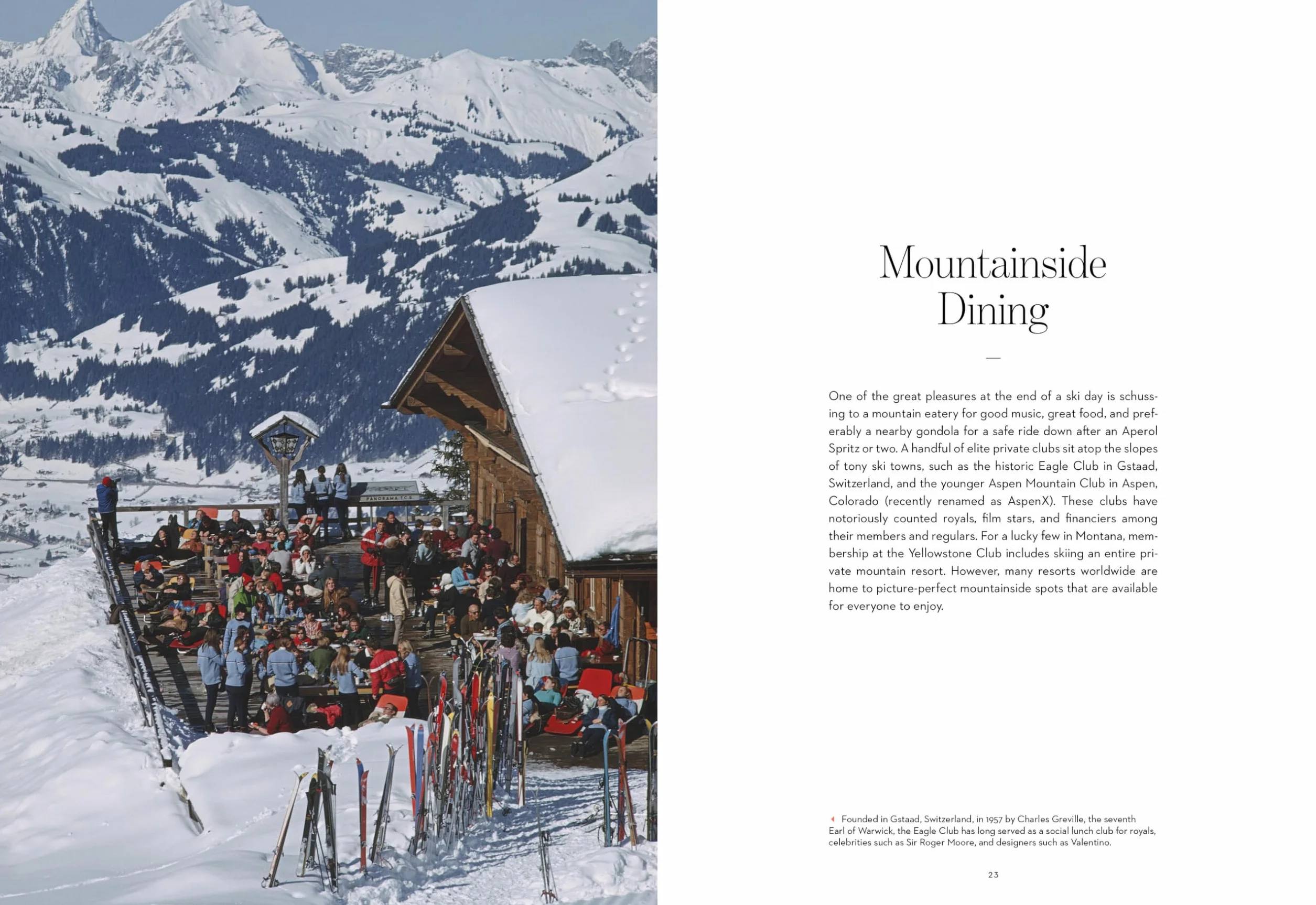 Apres ski: The Scene, the Style, the Menu