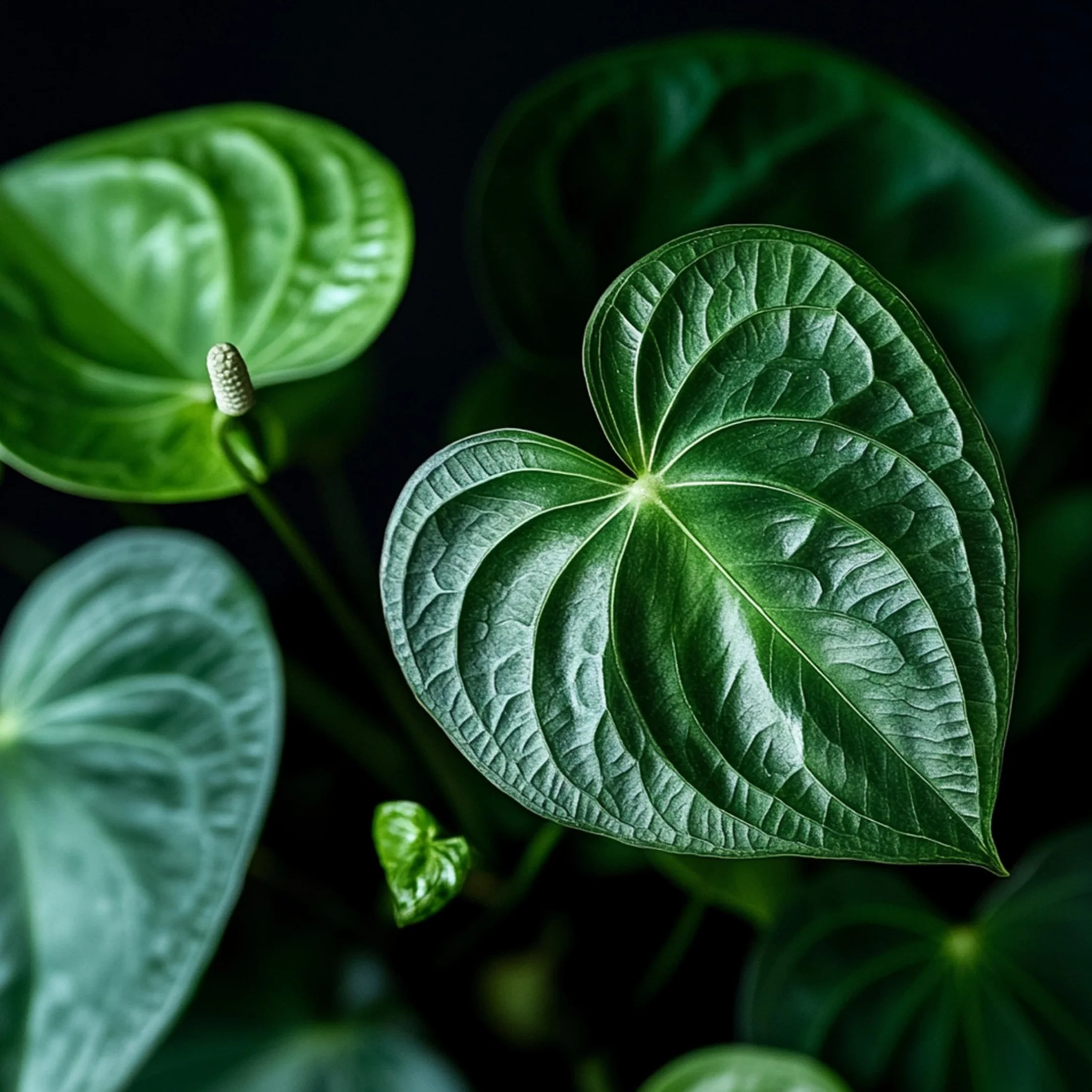 Plant in a Box - Biały anthurium - Zestaw 1 - Anthurium 'Alpine White' - Wysokość 40-55cm - ø 14cm - Roślina doniczkowa kwitnąca - Biały