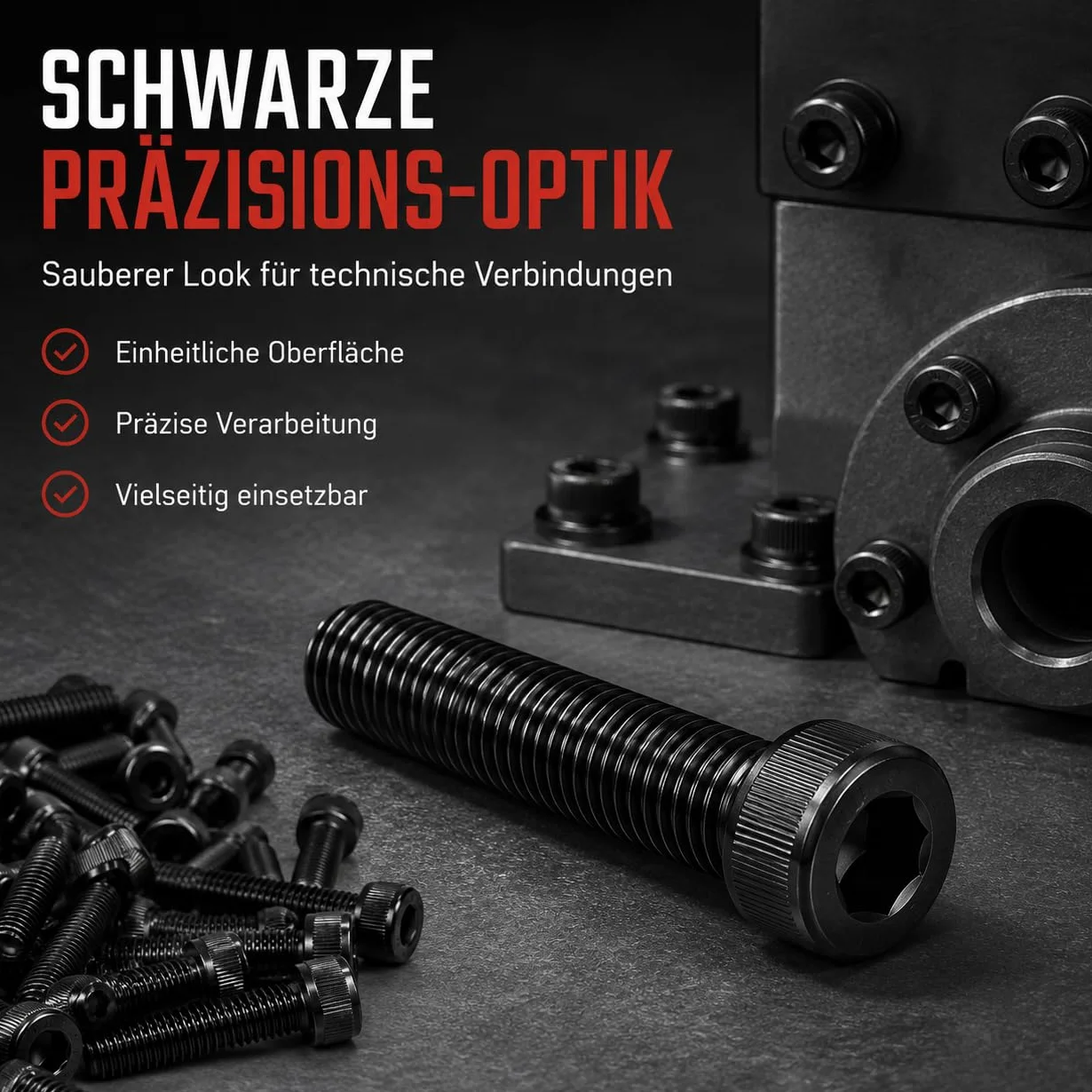 ORTAVA 25 sztuk śrub cylindrycznych M5 x 20 mm z gniazdem sześciokątnym zgodnie z normą DIN 912 / ISO 4762 pełny gwint ze stali nierdzewnej (czarne)