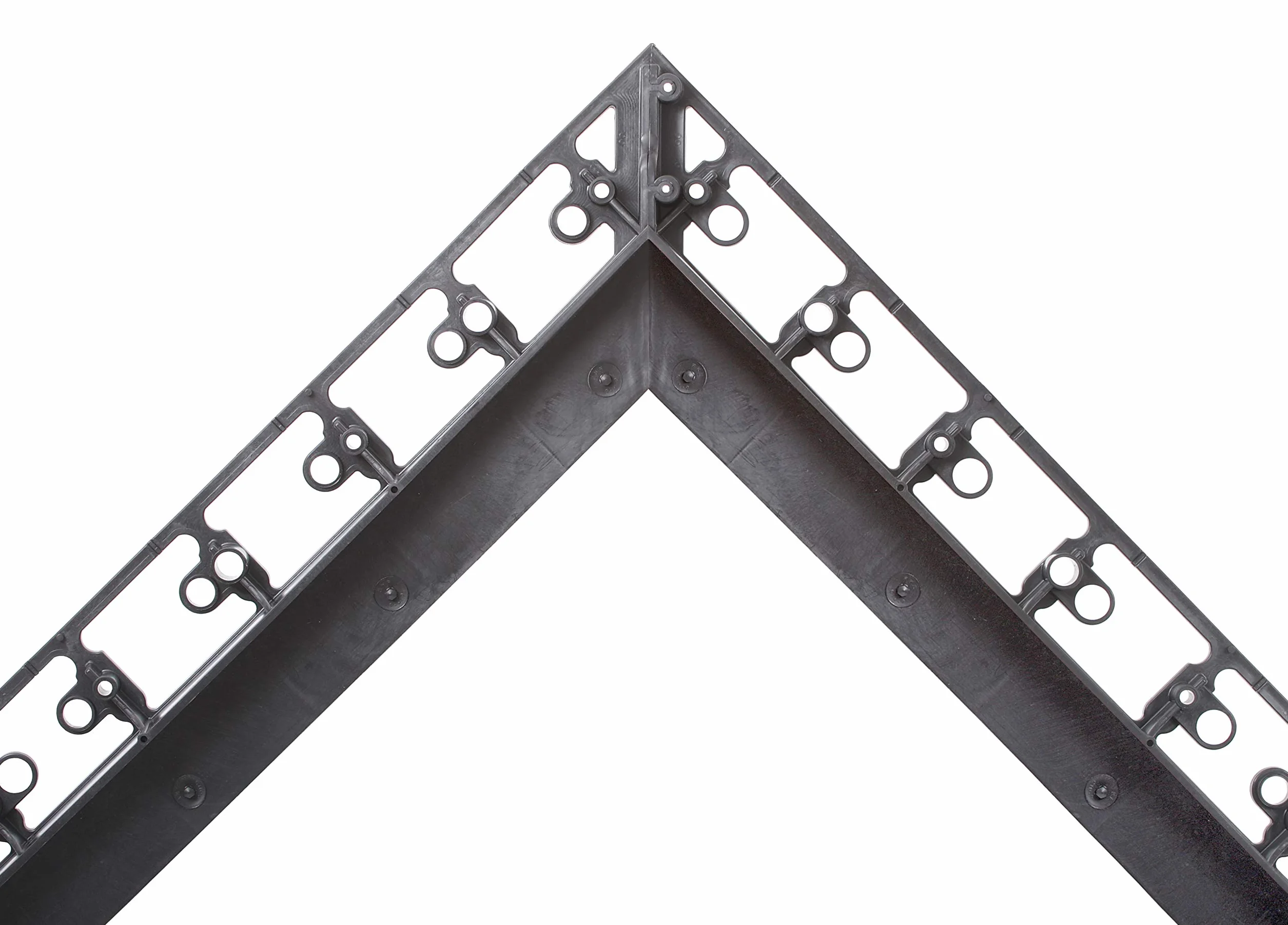 GARDENIX obrzeże do trawnika, rabaty i kostki brukowej - krawędź do koszenia + 3 gwoździe na metr (Rim 90°, 55 mm x 140 mm, 8 metrów)