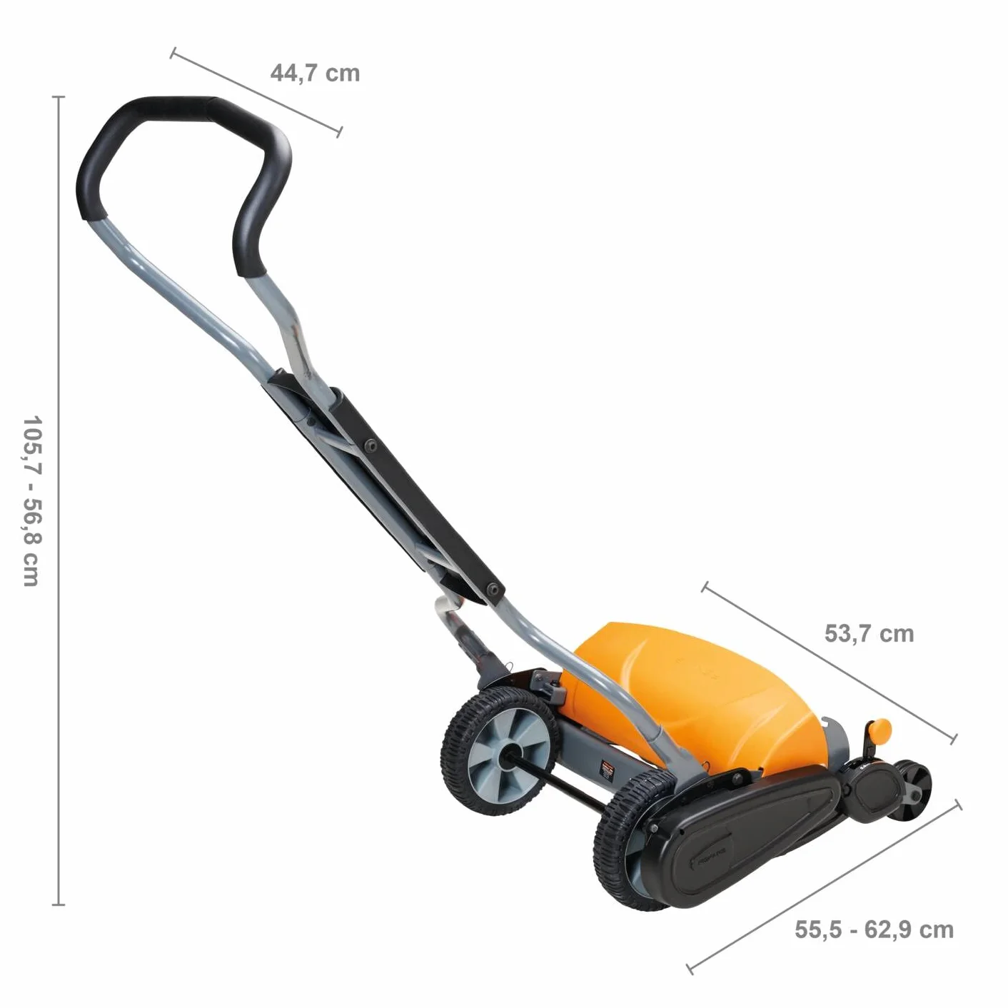 Fiskars Staysharp Kosiarka Bezprzewodowa, Czarny/Pomarańczowy/Srebrny, 46 cm