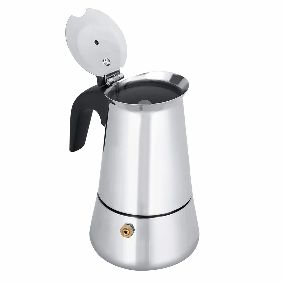 Ekspres do kawy ze stali nierdzewnej 450 ml indukcyjny do espresso i mokki