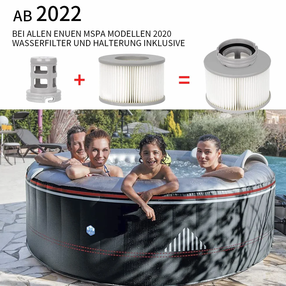 WuYan Adapter podstawy ślimakowej zamienne do akcesoriów do spa z hydromasażem dla Mspa, kompatybilny z Mspa B0302950 najnowszy wkład filtracyjny 2020-2021 uchwyt na filtr śrubowy