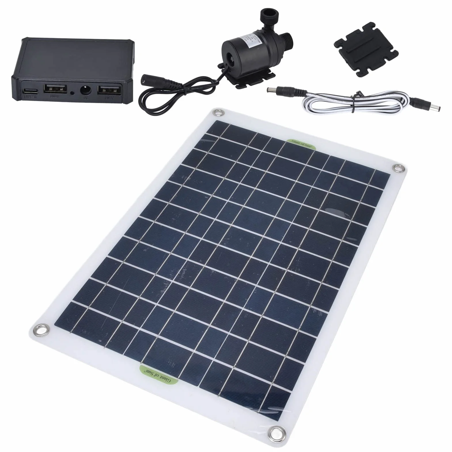 Niskoszumowa Pompa Solarna do Fontann CzęSto użYwana 800L / H Ekologiczna SłOneczna Pompa Wodna 50W Fontanna Panelowa do Ogrodu Domowego
