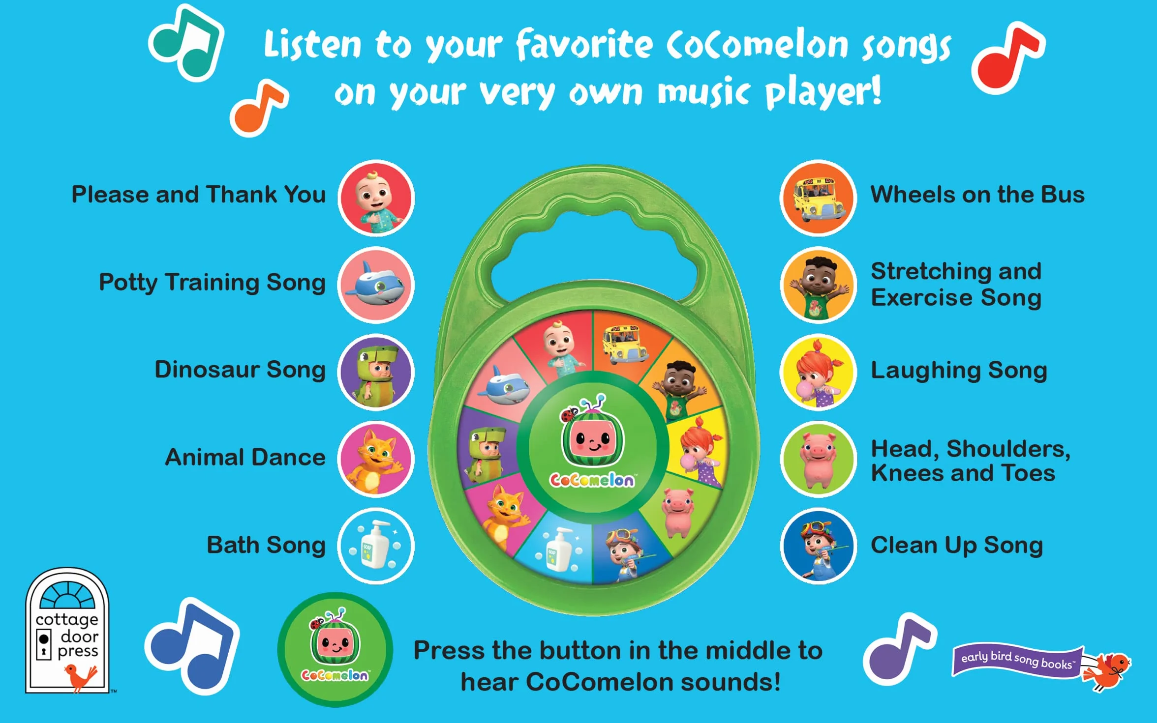 Cocomelon Favorite Sing-Along Songs: Includes Take Along Music Player