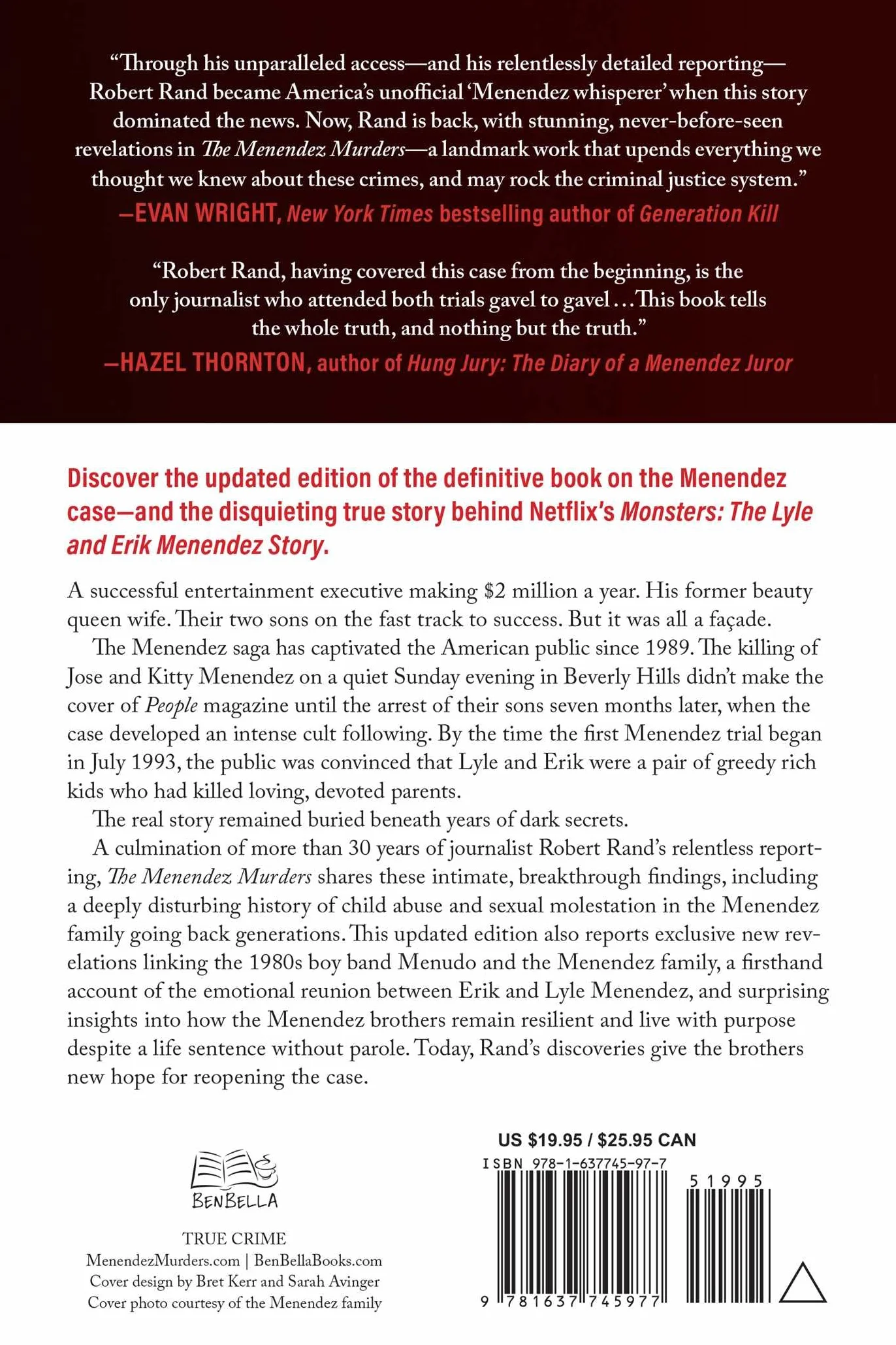 The Menendez Murders, Updated Edition: The Shocking Untold Story of the Menendez Family and the Killings that Stunned the Nation