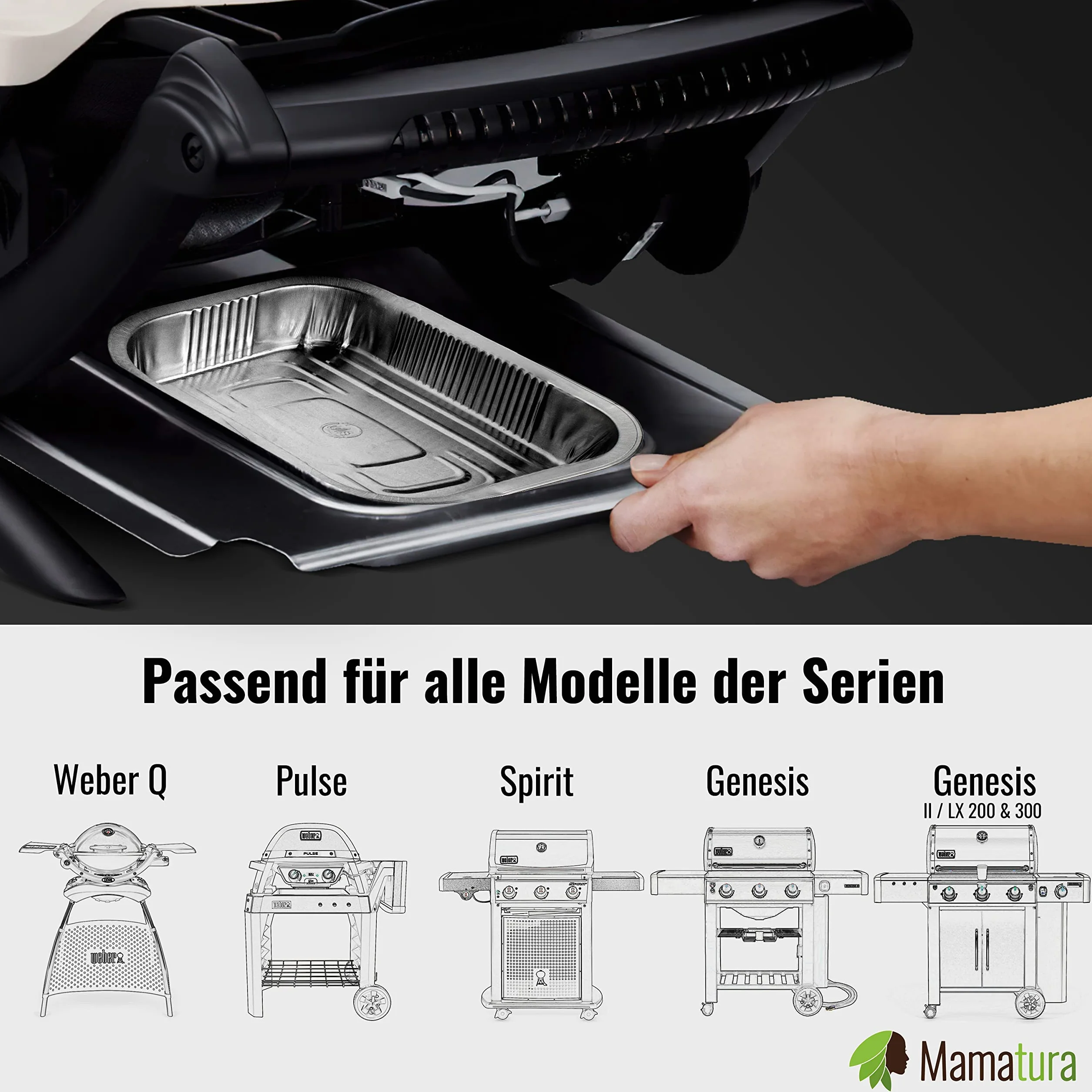 25 tacek aluminiowych | pasuje do tackek aluminiowych, tacek do grilla, 25 sztuk