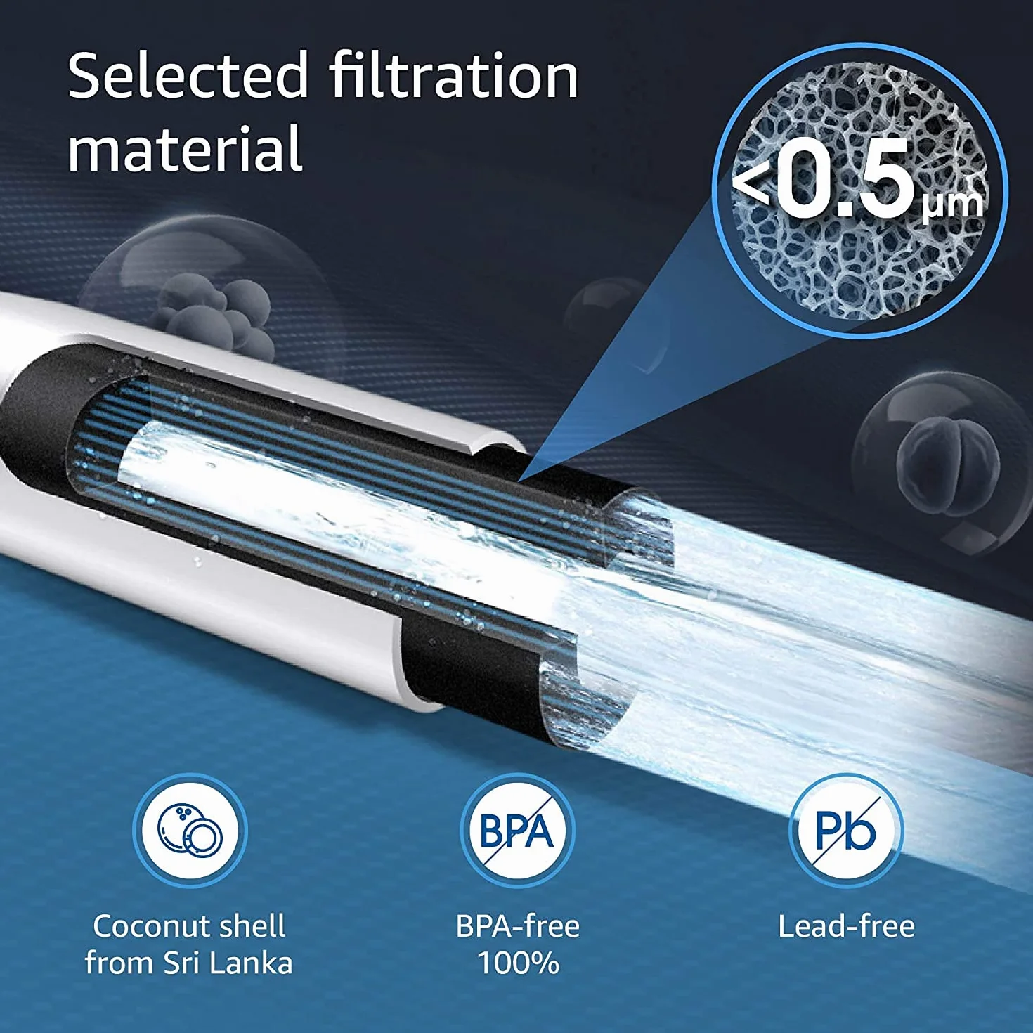 2X Waterdrop 644845 Filtr do Wody do Lodówki, Kompatybilny z Bosch Ultra Clarity 644845, Siemens Neff Miele 740560 00740560 9000194412 REPLFLTR10; 0060820860 0060218743; Wkład Bypass (2)