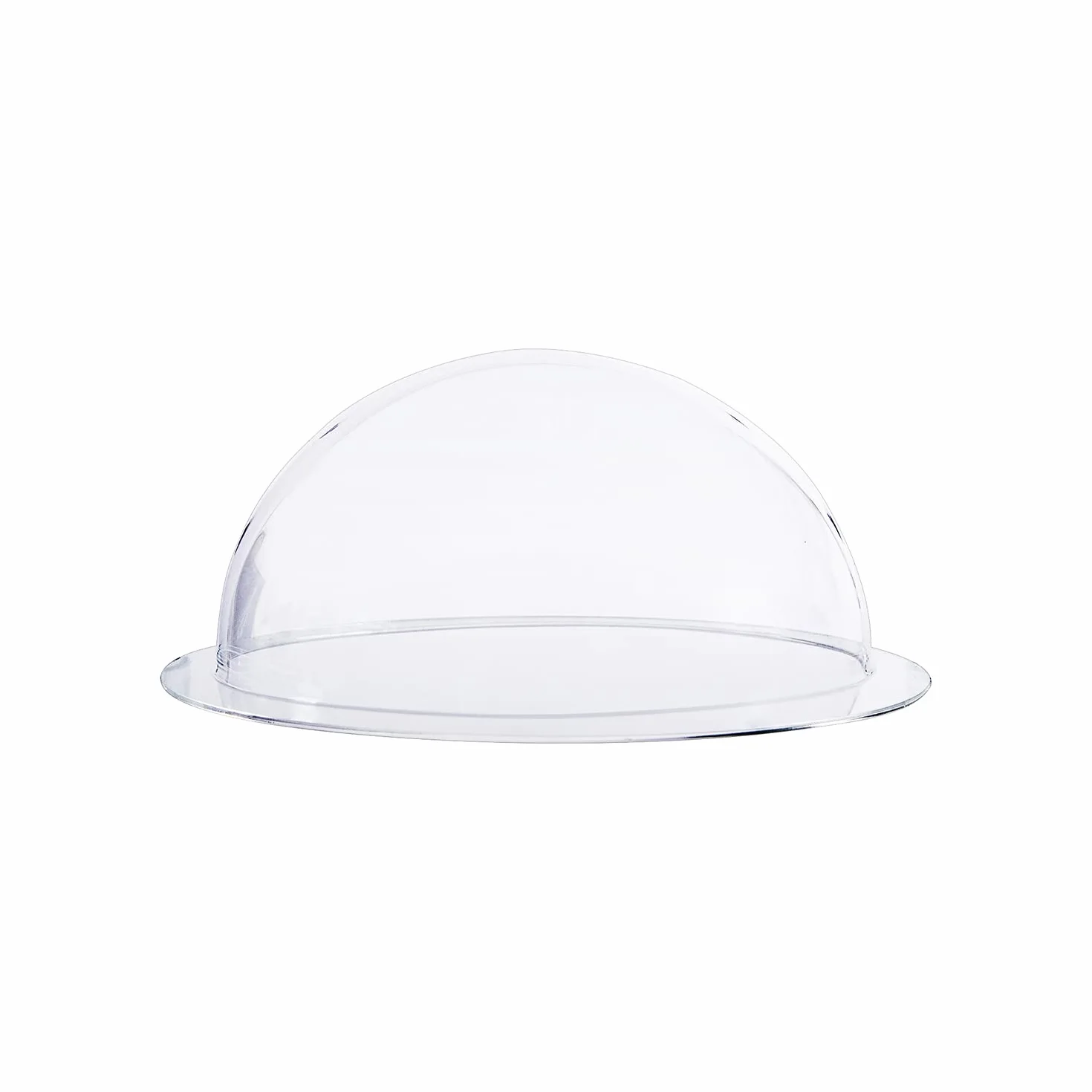 HMF Półkula akrylowa z kołnierzem, kopuła akrylowa DIY | Ø 20 cm | Przezroczysta
