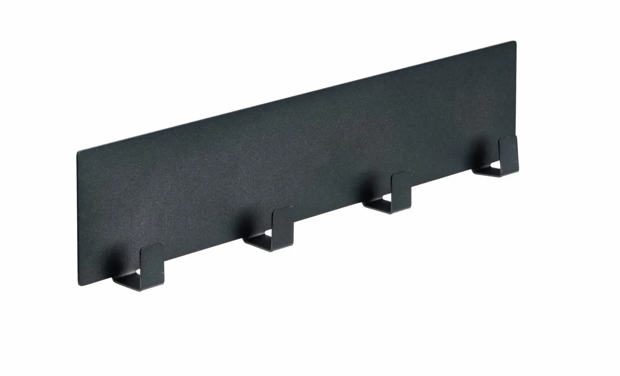 WENKO magnetyczna listwa z haczykami czarna 30 cm akcesoria kuchenne do zawieszenia