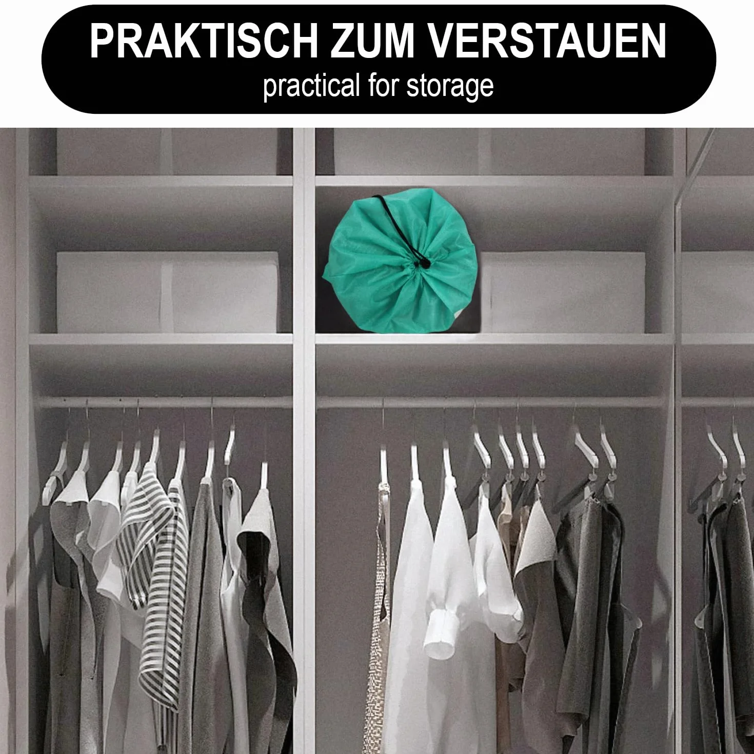 COM-FOUR® 2x torby na pranie - torba na brudną bieliznę - kosz na pranie ze sznurem - torby 69 x 50 cm (02 sztuki - mietowo-zielone/różowe)