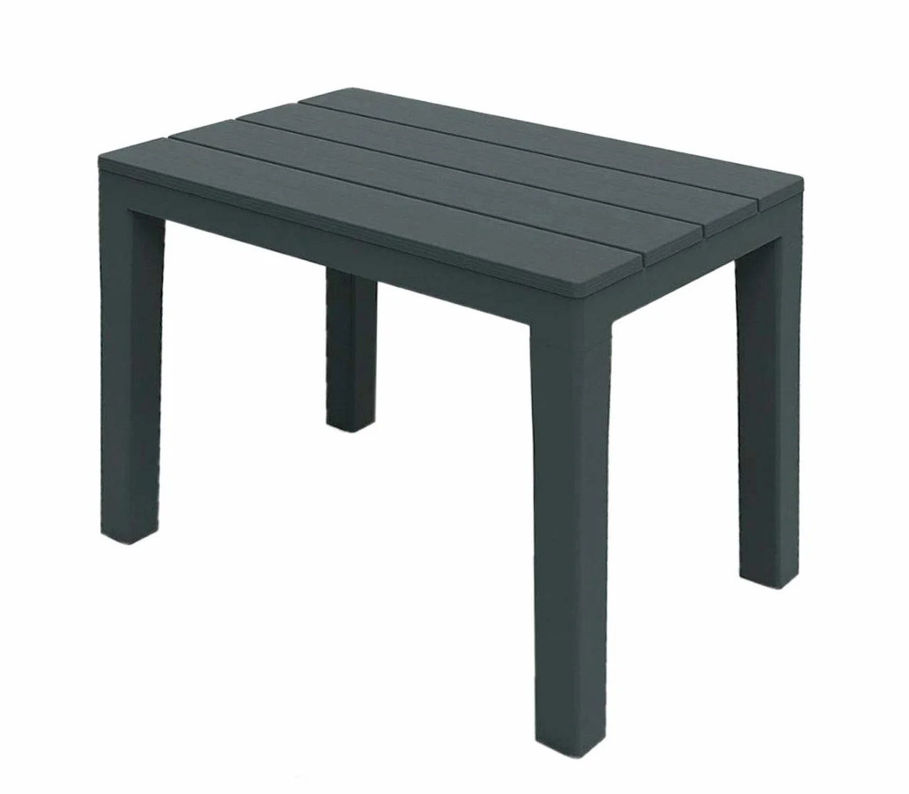 Spetebo Stolik ogrodowy w kolorze antracytowym, wymiary: 60 x 39 x 45 cm (szer. x gł. x wys.), na balkon