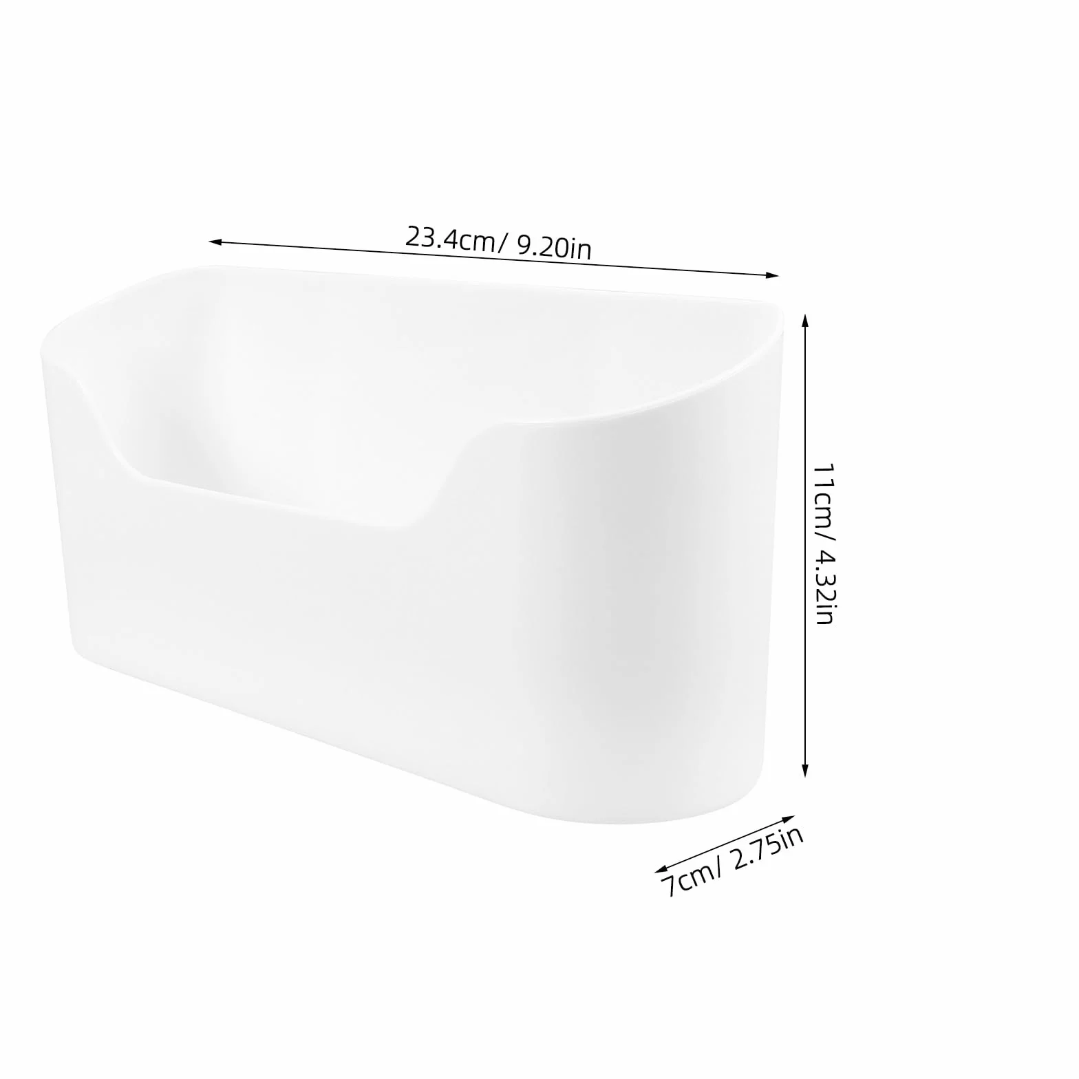 4-częściowe pudełka do przechowywania na drzwiach szafek kuchennych: samoprzylepne, montowane na ścianie, organizer na drobne przedmioty do szafy/łazienki/lodówki, białe