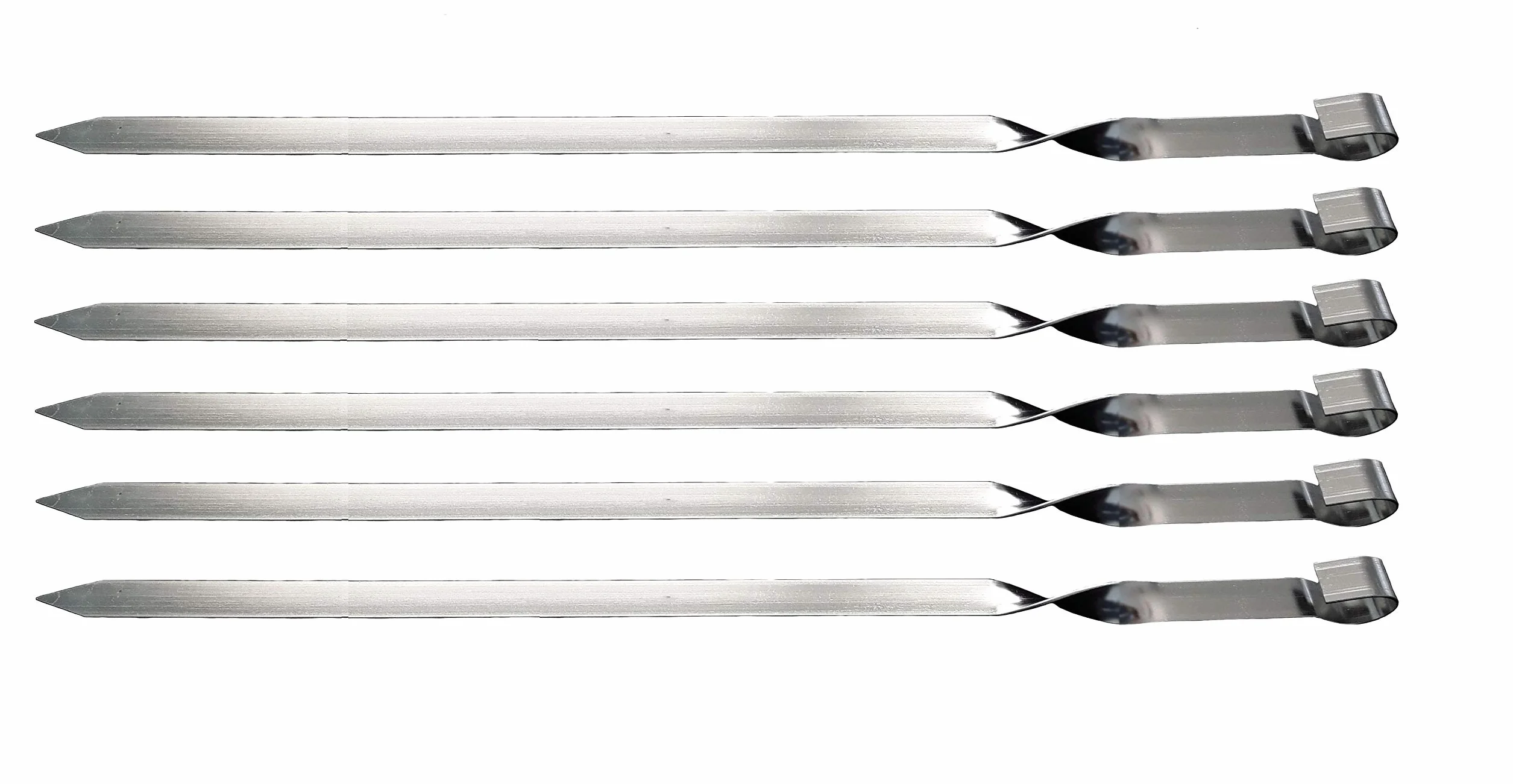 Szpiki do grillowania 60 cm x 2 cm szerokości ekstra szerokie, 6 szt