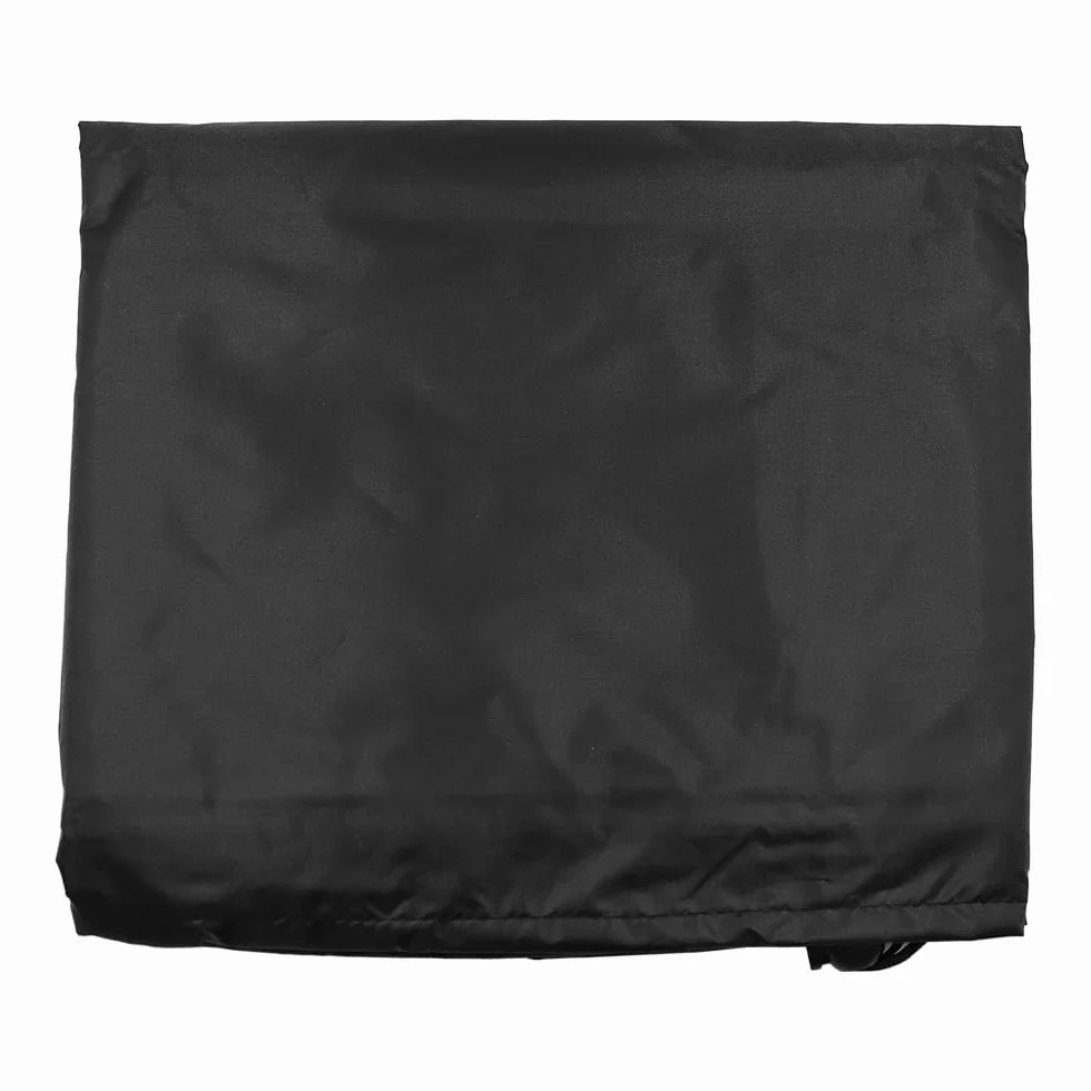 Pokrowiec na palenisko 112 cm, wytrzymały, wodoodporny, okrągły pokrowiec na palenisko, z grubą powłoką PCW, sznurek, pełne pokrycie, pokrowiec na kominek na patio