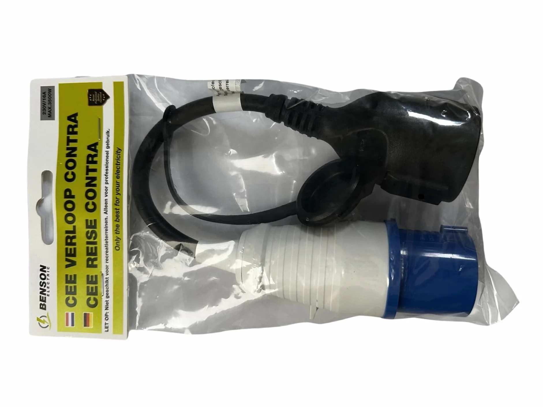 CEE Adapter 230 V/16 A adapter prądu CEE wtyczka na gniazdo Schuko IP44