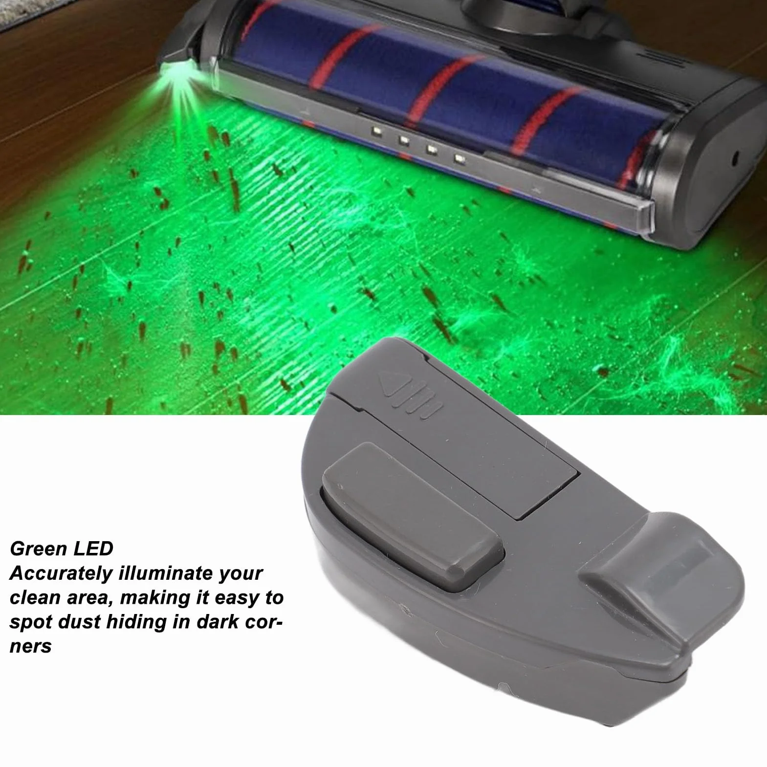 Lampa LED Wyświetlająca Kurz w Odkurzaczu, Ujawniająca Mikroskopijny Kurz Sierść Zwierząt Kot, Futro Psa Odkurzacz Lampka Wyświetlająca Kurz, dla for for Dyson Shark Bissell
