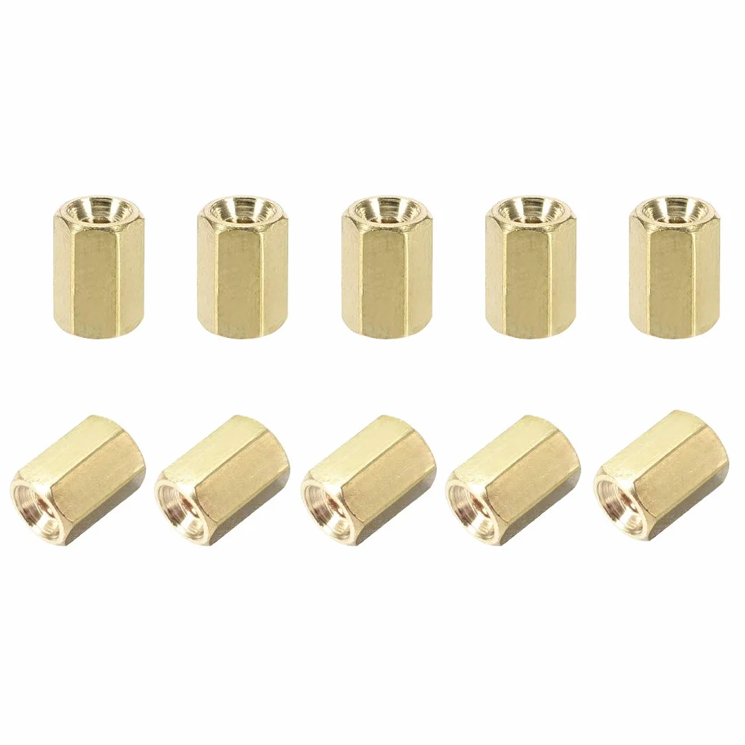 sourcing map 20 szt. M2,5 x 5 mm gniazdo mosiądz PCB płyta główna wspornik dystansowy stojak