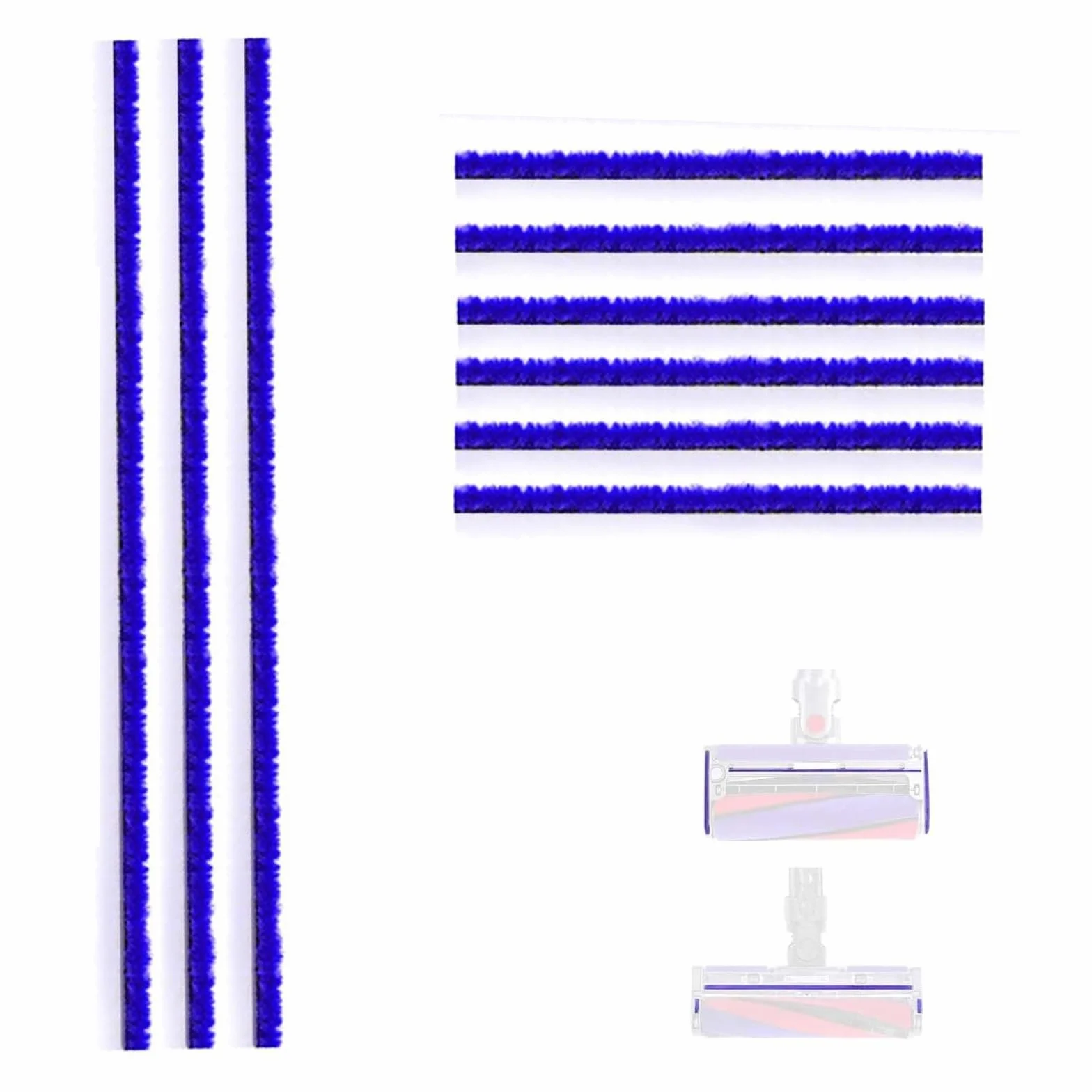 Pluszowe paski do odkurzacza Dyson V6 V7 V8 V10 V12 V15 DC58 DC59 DC62 DC72 DC74, akcesoria zamienne