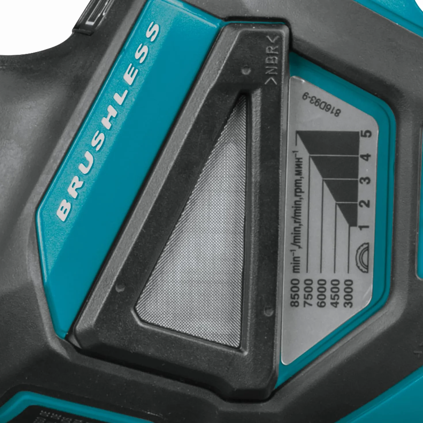 Makita Akumulatorowa Szlifierka Kątowa, Niebieski/Czarny, 125 mm