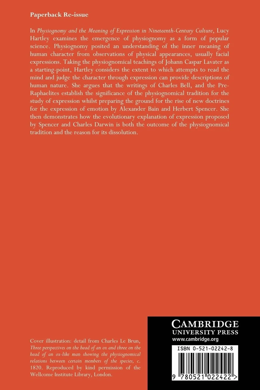 Physiognomy and the Meaning of Expression in Nineteenth-Century Culture: 29