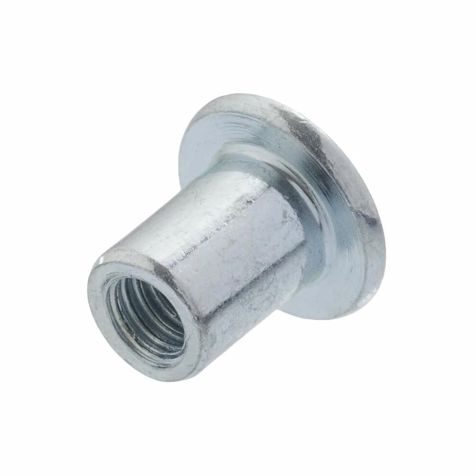 Nakrętka tulejowa z płaskim łbem M5 x 11 Stal ocynkowana 10 sztuk, Tulejka meblowa na imbus s=5mm
