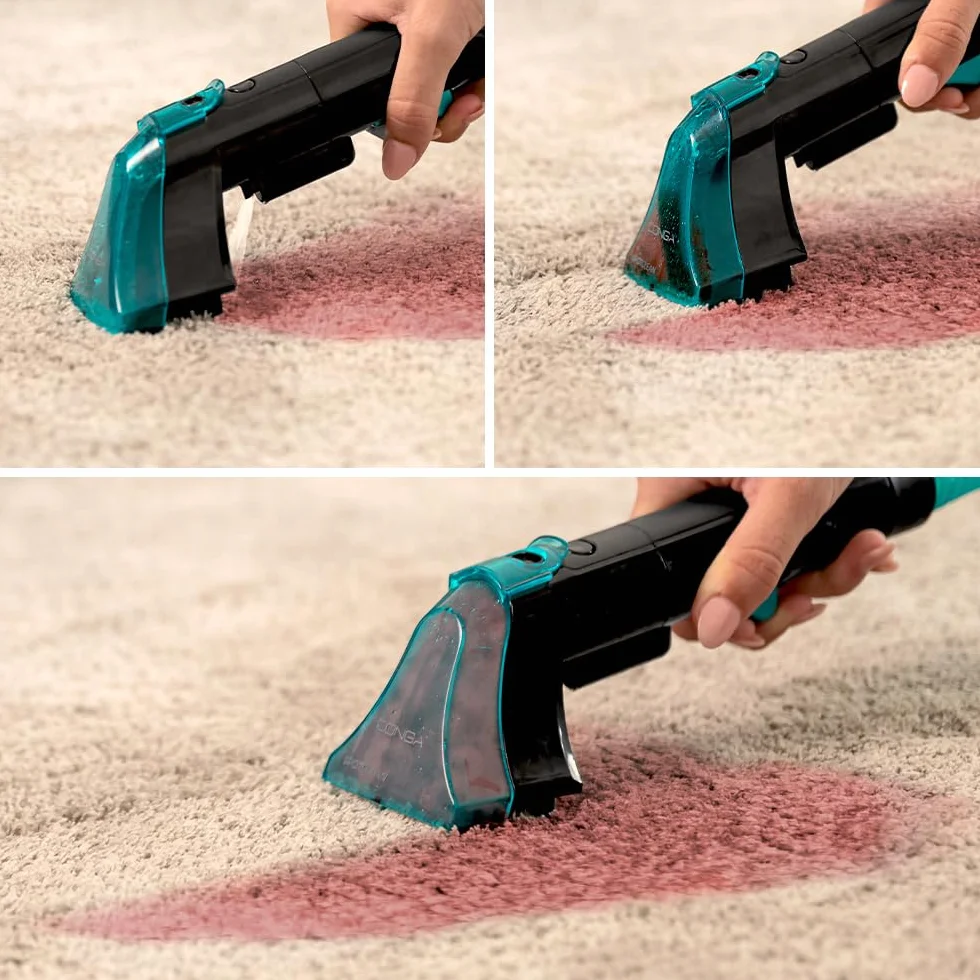 Cecotec Conga 2000 Carpet&Spot Clean Compact środek do czyszczenia dywanów i odkurzacz. Moc 330 W, kompaktowa konstrukcja, 2 zbiorniki o pojemności 800 ml i 500 ml, dysza natryskowa