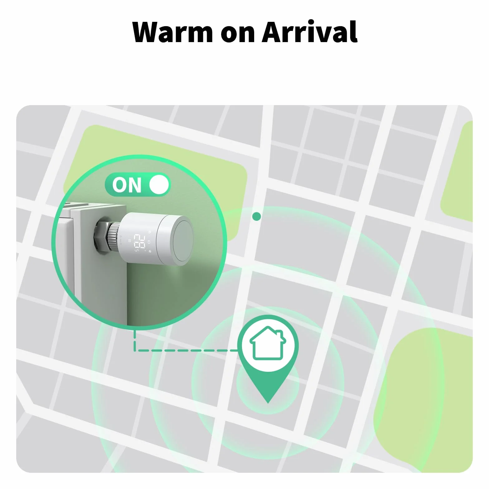 Aqara W600 Inteligentny Termostat Grzejnikowy, Zigbee/Thread, z Oszczędz. Energii, Harmonogramem, Geofencingiem i Długą Żywotnością Baterii. Zgodny z Apple Home, Home Assistant, Alexa, Google Home