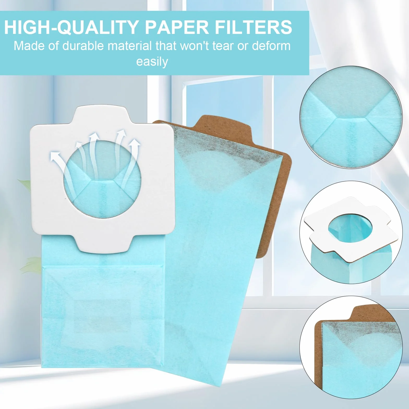 10 sztuk papierowych odkurzaczy do Makita DCL182, CL107, CL072, CL102, BCL142, BCL182 CL105D, CL107D, CL121D, CL142FD, CL182FD, CL184D, CL282FD Makita worki do odkurzacza