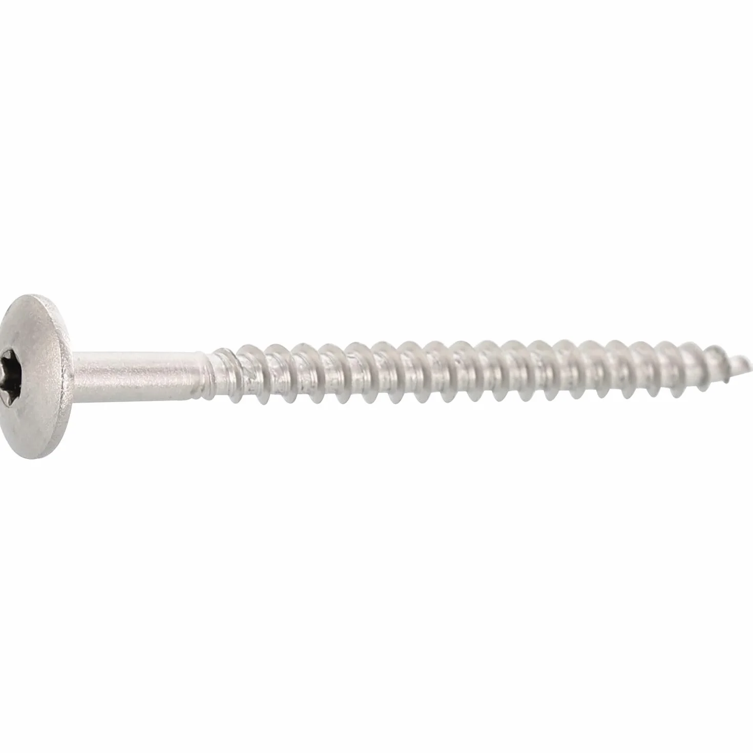 TRESPO 908624825 śruba fasadowa 4,8 x 25 TX20 A2, srebrna