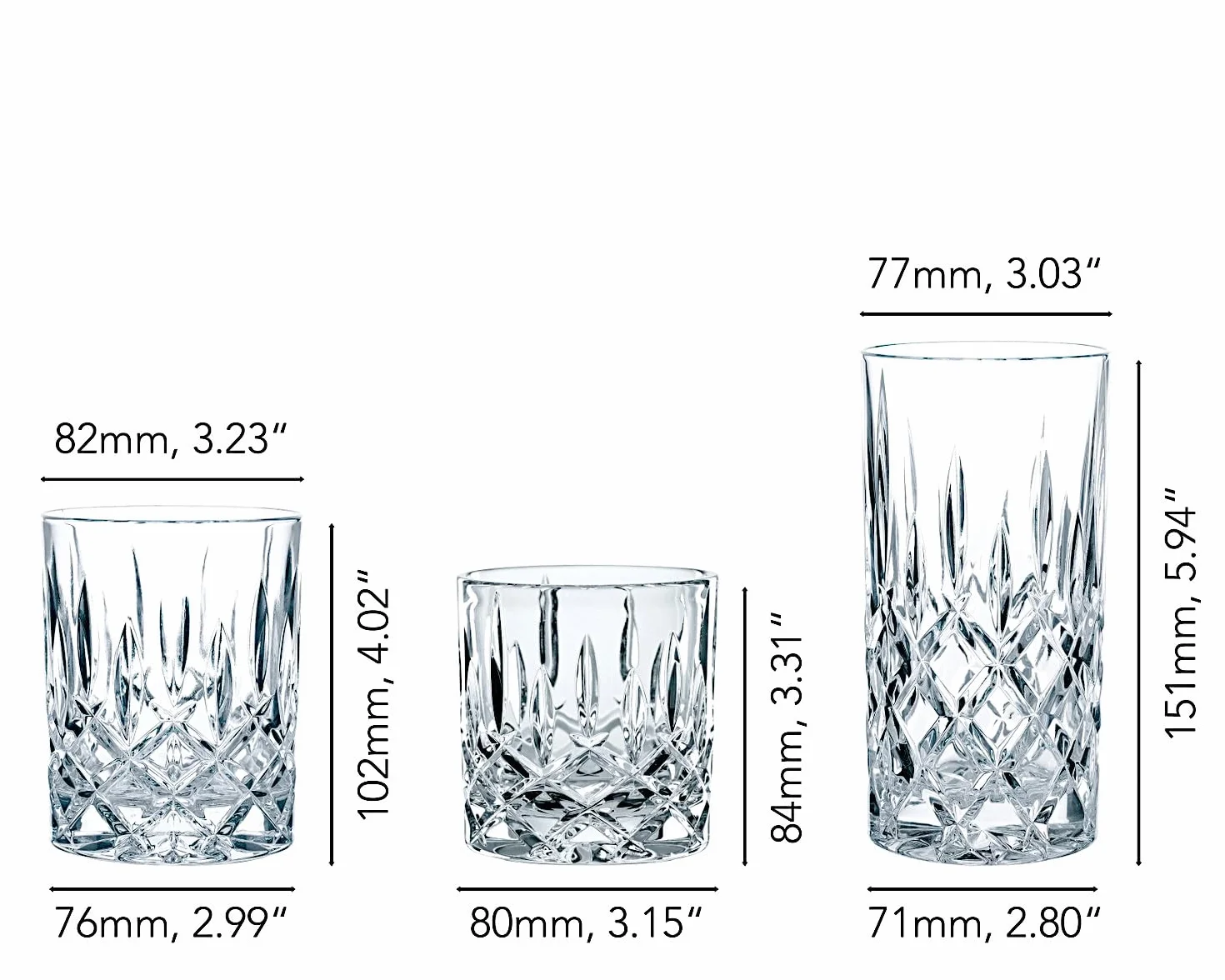 Spiegelau & Nachtmann 101764 Noblesse zestaw kubków 18 cz. Z106785 przezroczysty