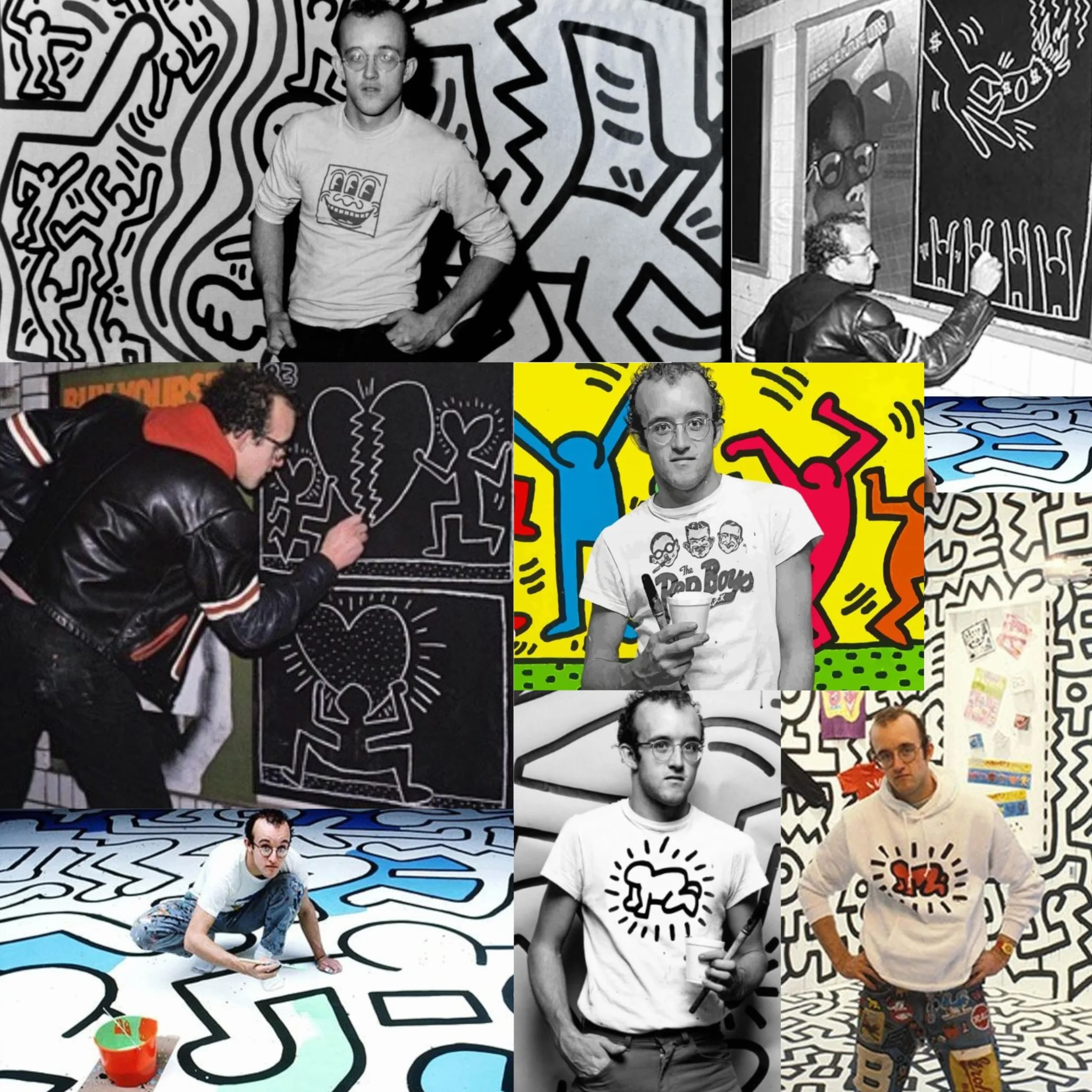 Vilac 9294 Keith Haring krzesło, żółte