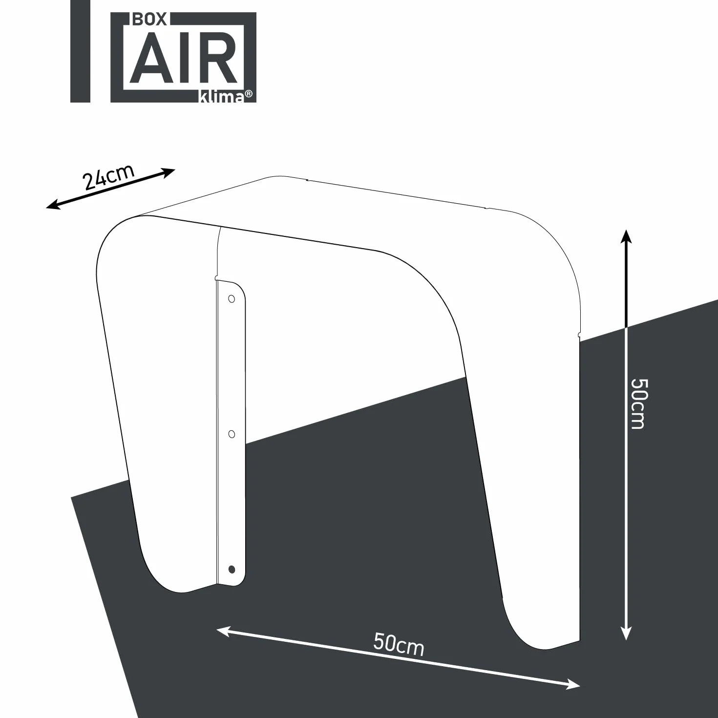 Box Air Klima Pokrowiec na Wallbox | Aluminiowa stacja ładująca do stacji ładującej samochód elektryczny | dach przeciwdeszczowy, ochrona przed słońcem i promieniowaniem UV