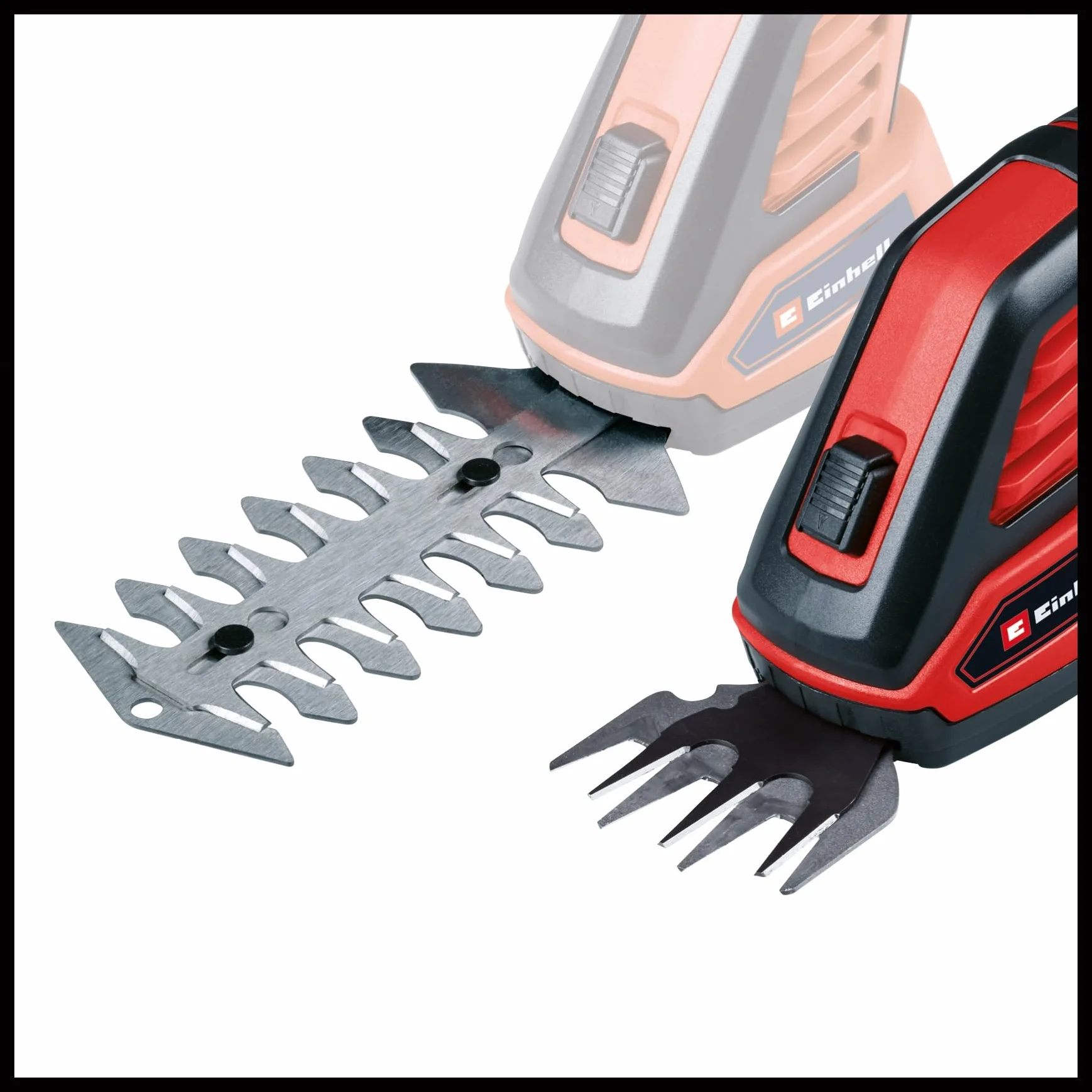 Einhell Akumulatorowe nożyce do trawy i krzewów GC-CG 3,6/70 Li WT (3,6 V, akumulator Li-Ion 2,0 Ah, ostrze do trawy 70 mm, ostrze do krzewów 110 mm, w tym kabel ładujący)