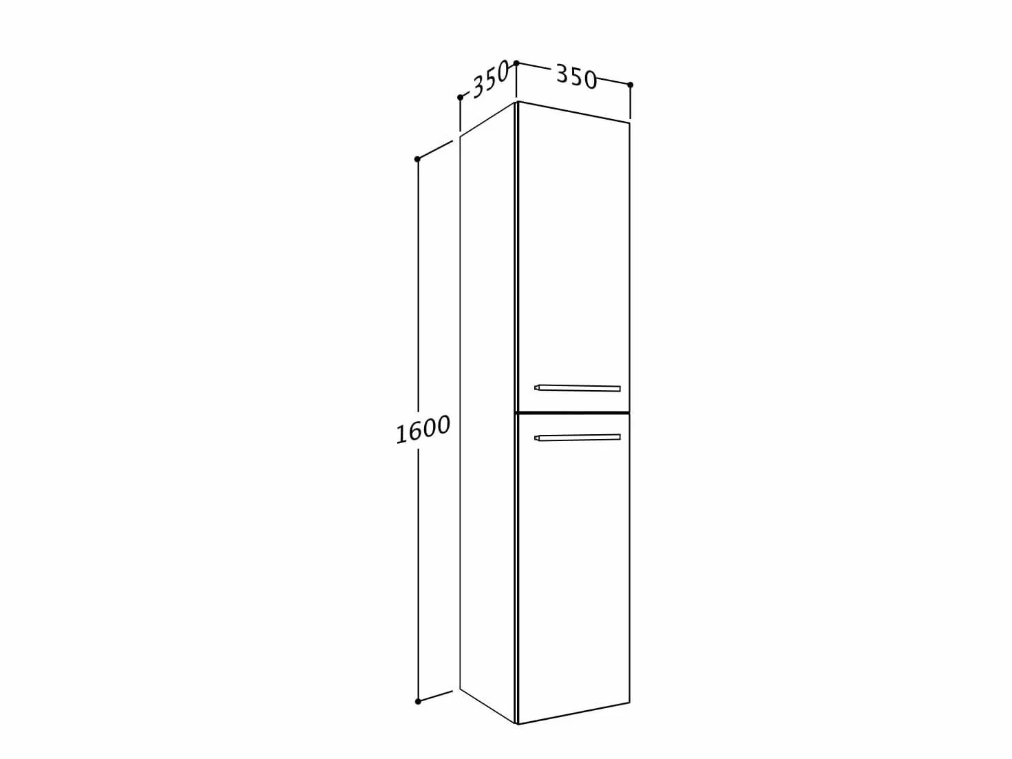 Sieper I zestaw mebli ?azienkowych Libato, podwójna umywalka z szafk? pod umywalk? 120 x 50 cm, wysoka szafka i lustro ?azienkowe, kolor bia?y