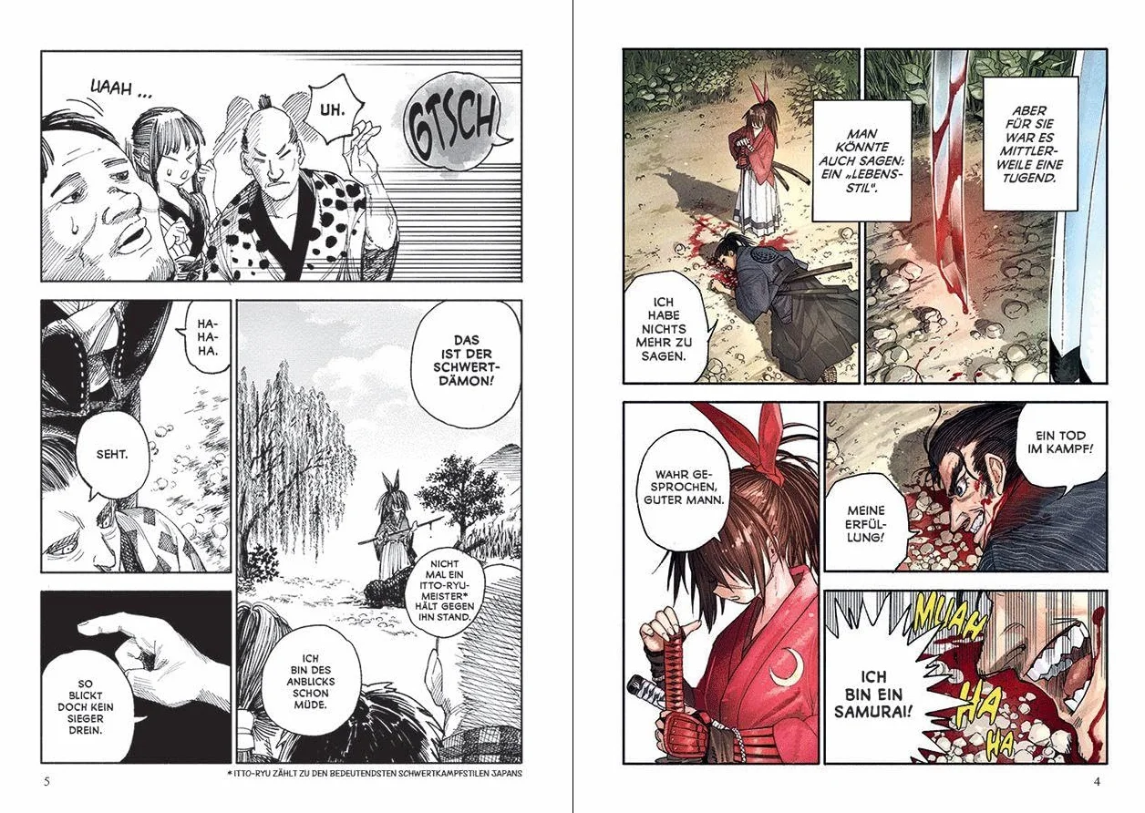 Isekai Samurai 01: Humorvoller Must-Read Fantasy-Manga mit einer Bad-Ass-Heldin, die sich durch Drachen, Dämonen und eine höllisch gute Welt kämpft - Voller Blut, Witz und Schwertkunst!: 1