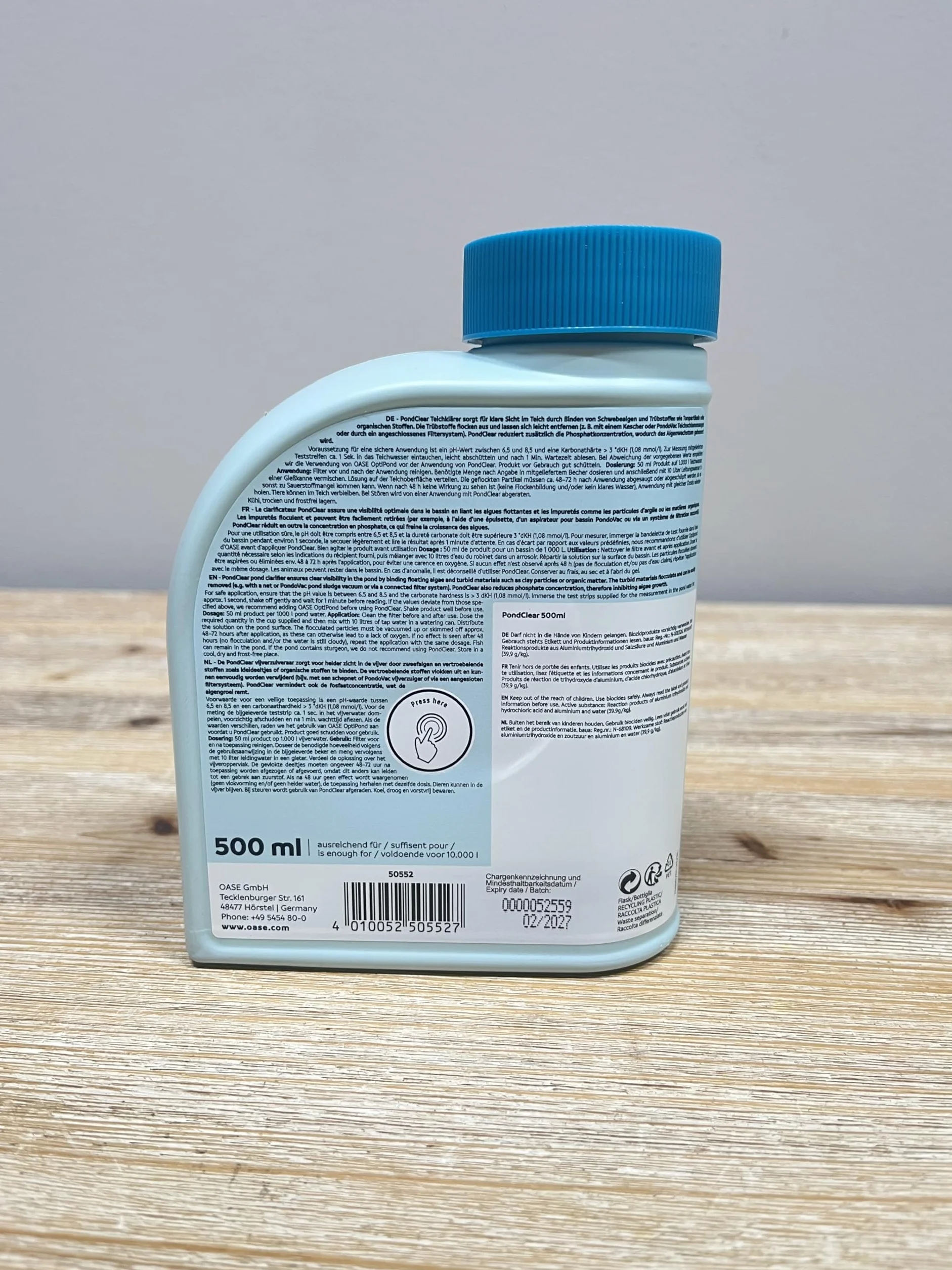 Oase Aquaactiv Pondclear Środek do Czyszczenia Stawów, 500 ml
