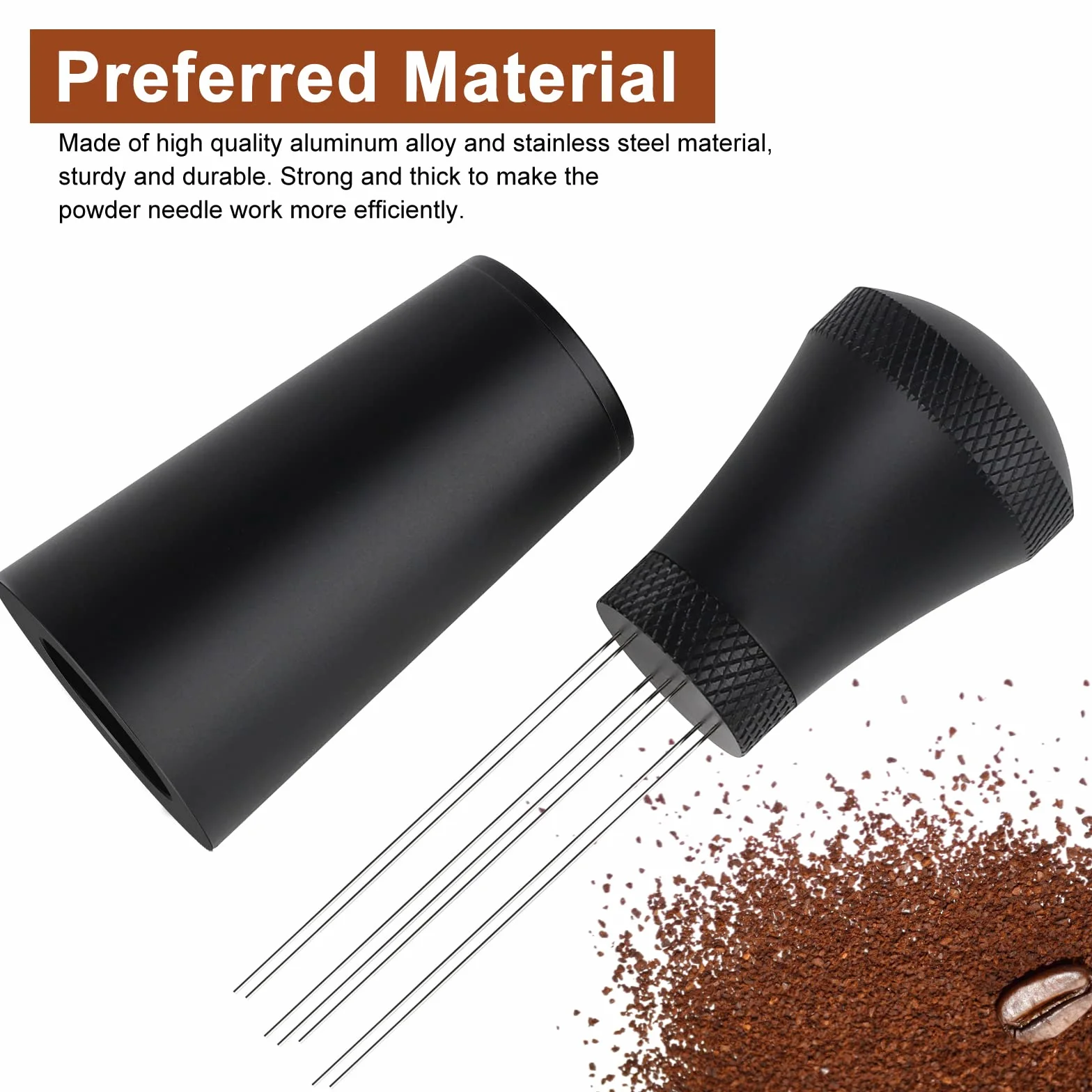 WDT Tool, WDT Tool igła do espresso z 7 cienkimi igłami, tamper do kawy, igła do espresso, akcesoria do kawy, mikser do espresso, dla baristy