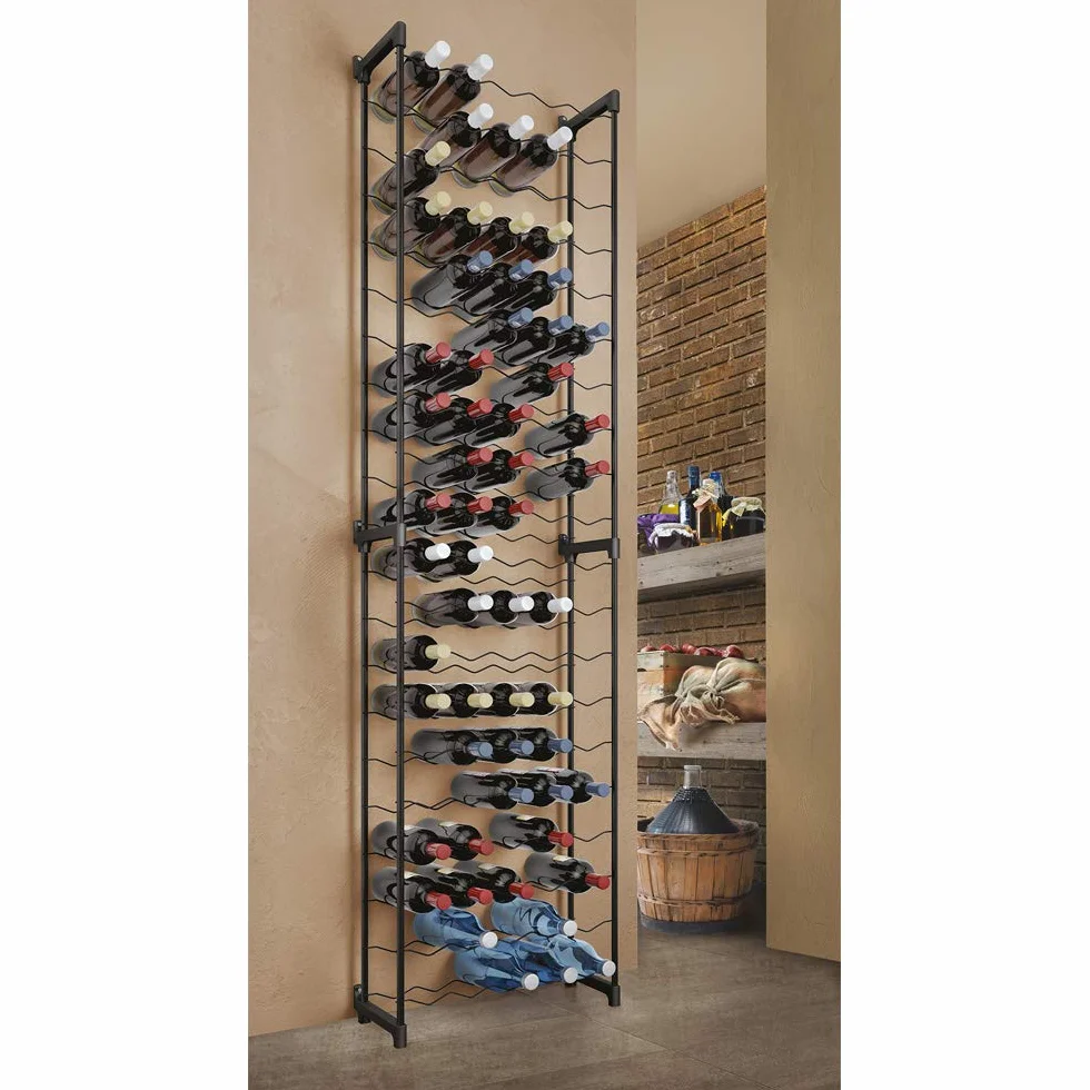 Metaltex Barbera stojak na wino 50 x 26 x 108 cm czarny