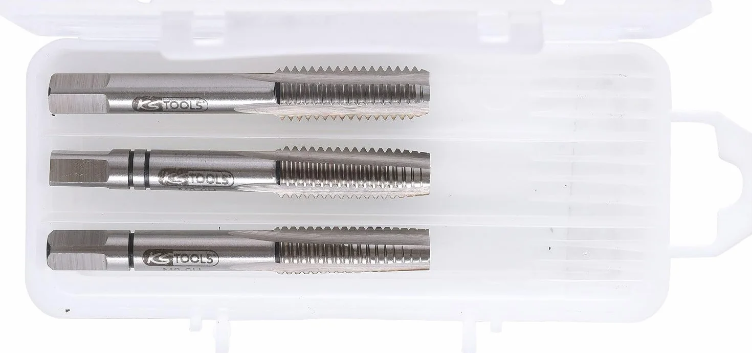 KS Tools 331.0080 HSS Zestaw gwintowników recznych M,M8x1,25, 3-szt